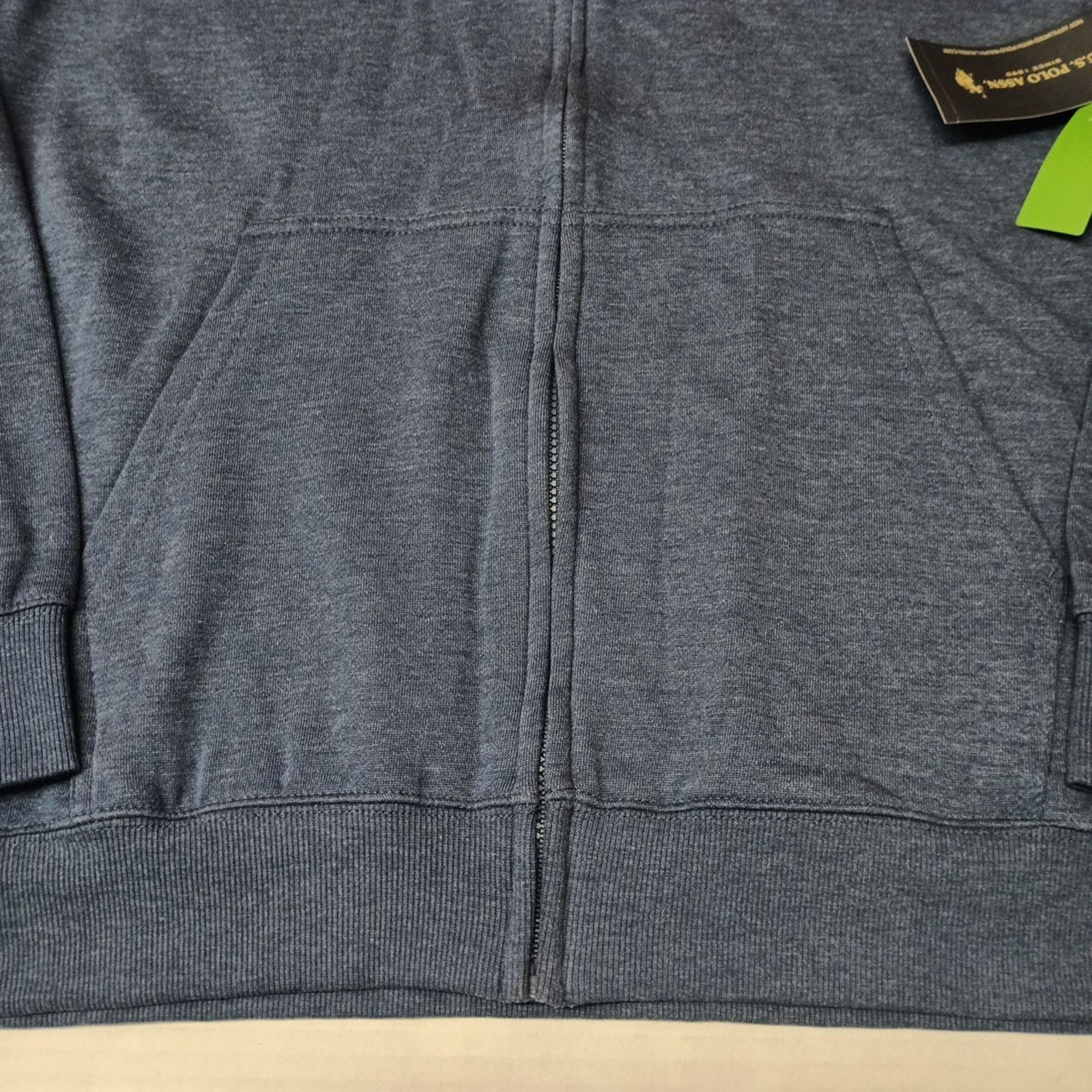 U.S. Polo Assn. U.S. Polo Assn. Hoodie Men's 2XL XXL Blue Full Zip Jacket Size US XXL / EU 58 / 5 - 2 Thumbnail