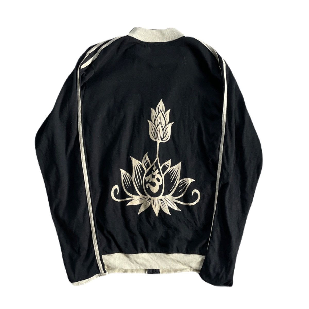 If Six Was Nine 2000s Japanese archive Vkei Lotus Graphic Track Jacket Size US M / EU 48-50 / 2 - 4 Thumbnail