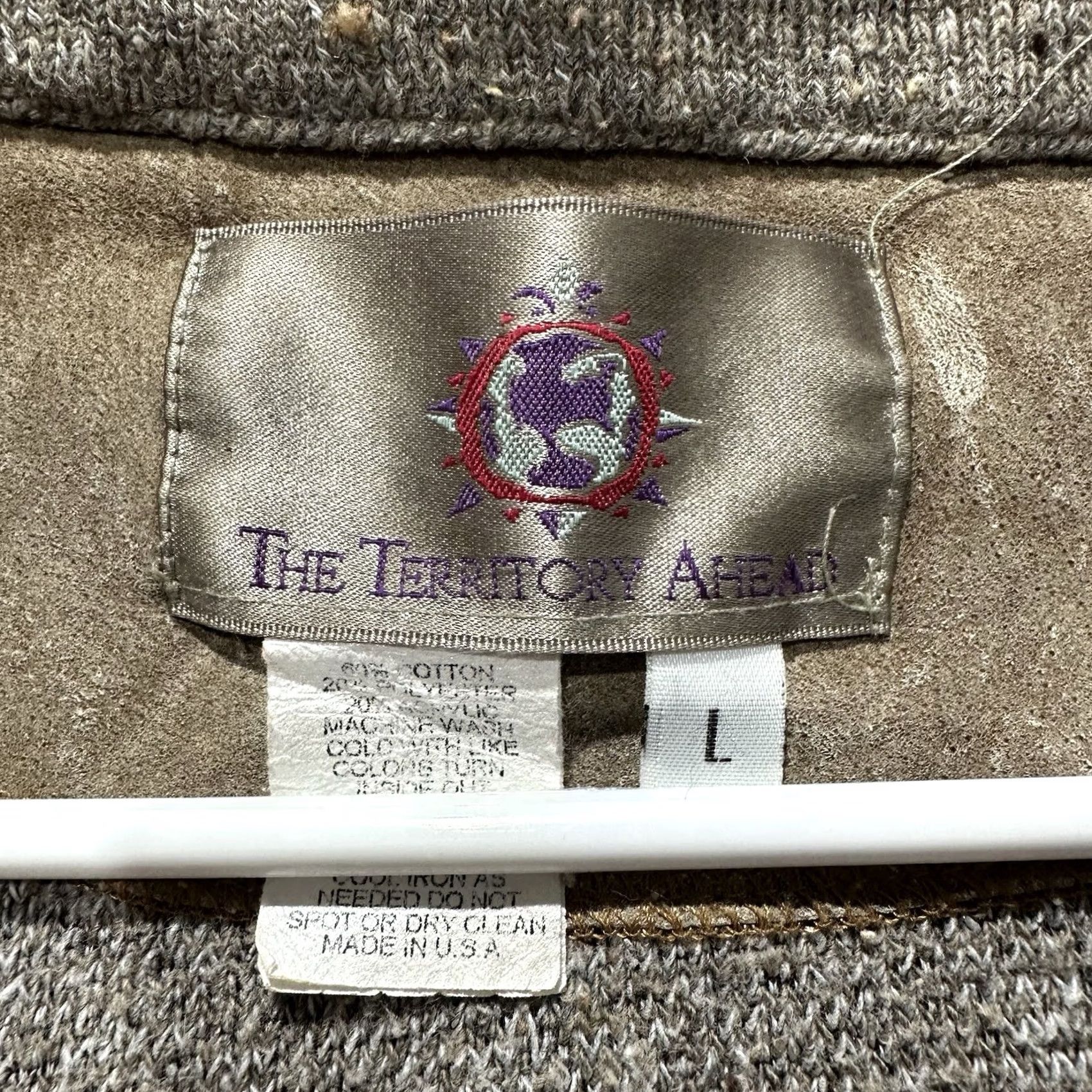 The Territory Ahead VINTAGE Territory Ahead Sweater Mens Large Gray Quarter Zip Fleece Hiking 90s Casual Outdoor Zipper Pullover Winter Fall Spring Nice Used Size US L / EU 52-54 / 3 - 4 Thumbnail