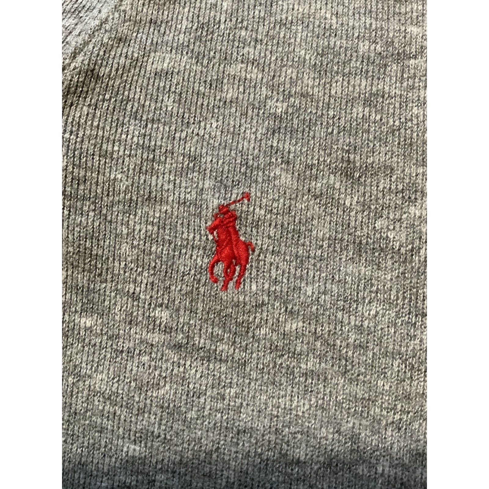 Polo Ralph Lauren VINTAGE Polo Ralph Lauren Pony Player Logo Rib Cotton Gray Shawl Estate Sweater Sz. L Size US L / EU 52-54 / 3 - 5 Thumbnail