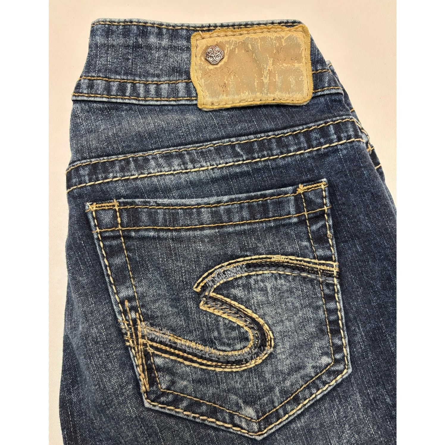 Silver Jeans Co. SILVER JEANS 28 x33 Womens Suki Curvy-Fit Slim Bootcut Jeans Size 28" / US 6 / IT 42 - 4 Thumbnail
