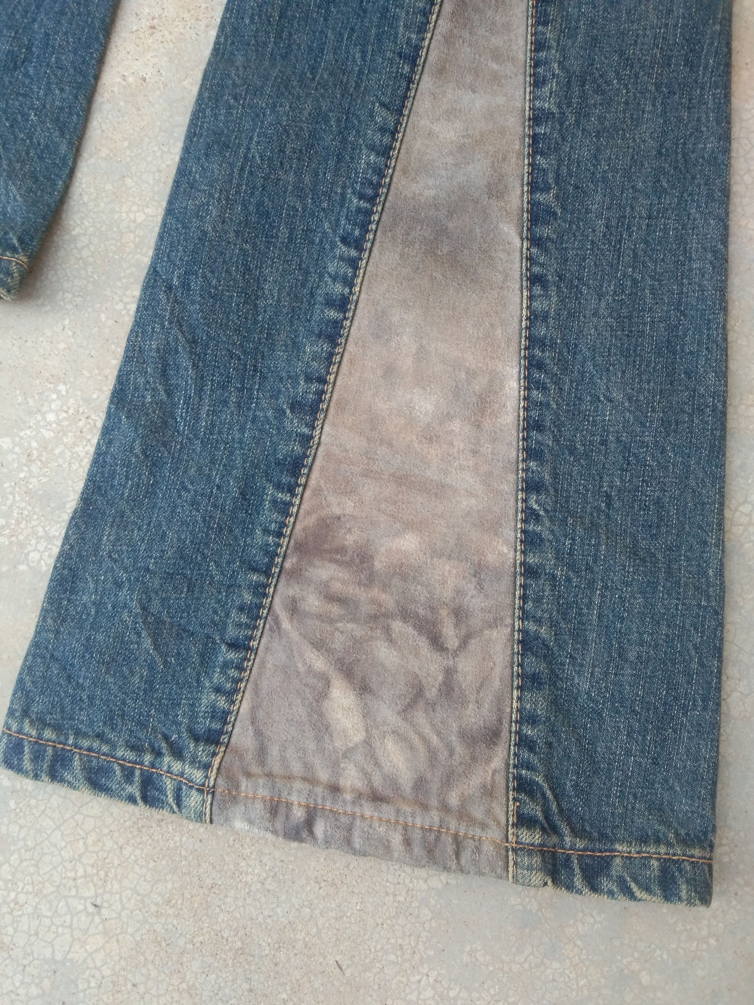 If Six Was Nine × Japanese Brand × Vintage Vintage Boot Cut Morgan Homme Distressed Flared Jeans 28x32 Size US 28 / EU 44 - 4 Thumbnail