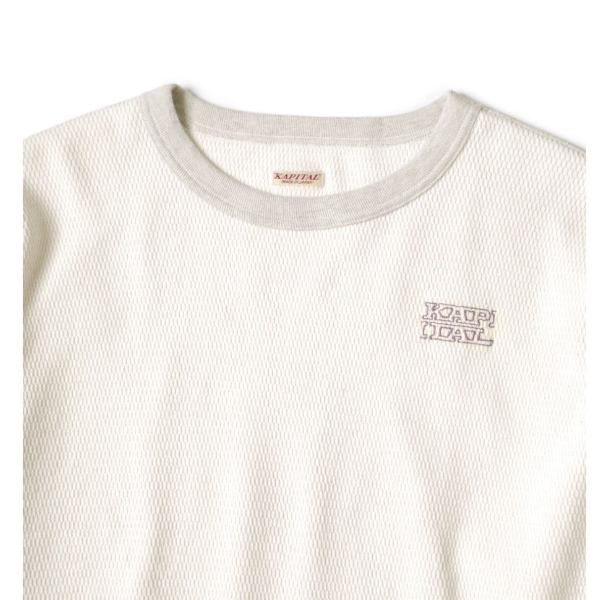 Kapital Kapital 2tone Waffle Flower Long Sleeve T shirts Size US M / EU 48-50 / 2 - 3 Thumbnail