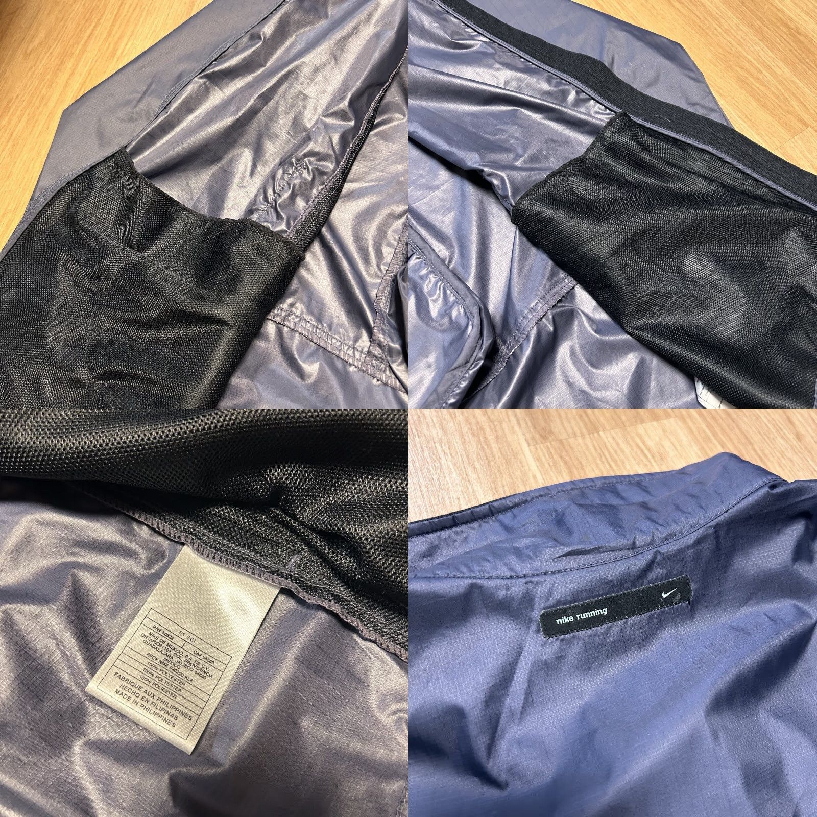 Nike VINTAGE Nike Running Windbreaker Jacket Purple Womens M Full Zip 90s Athleisure Logo Lightweight Zip-Nylon-Backpack Included Size M / US 6-8 / IT 42-44 - 9 Thumbnail