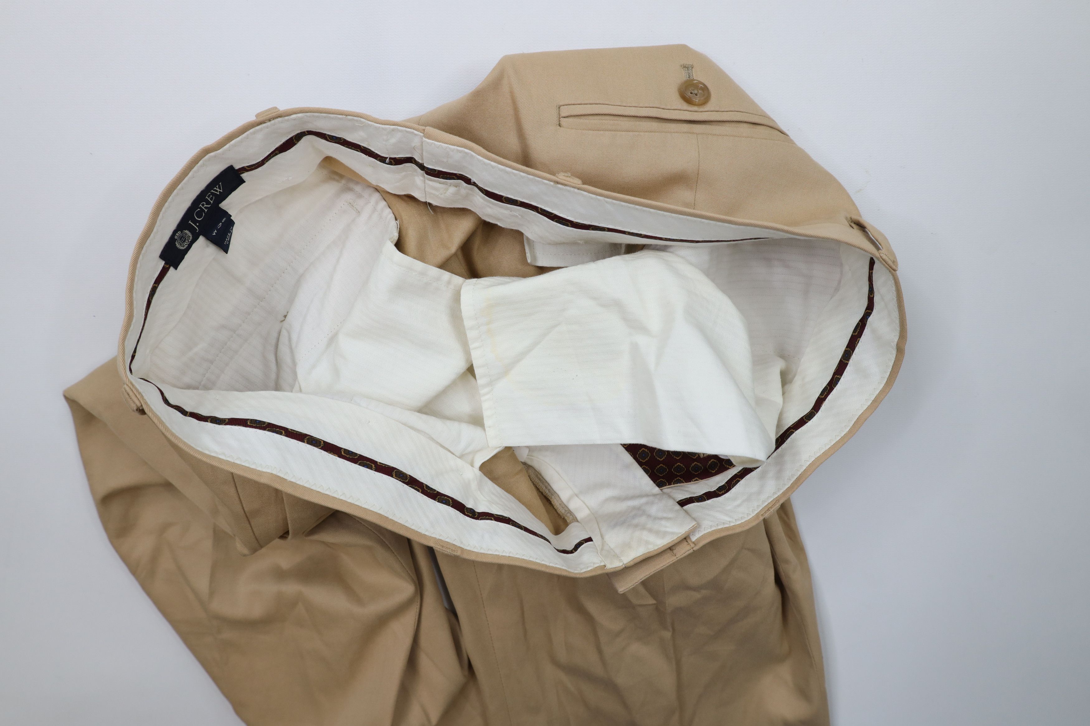 J.Crew × Vintage Vintage J Crew Distressed Straight Leg Chino Pants Cotton Size US 32 / EU 48 - 15 Thumbnail