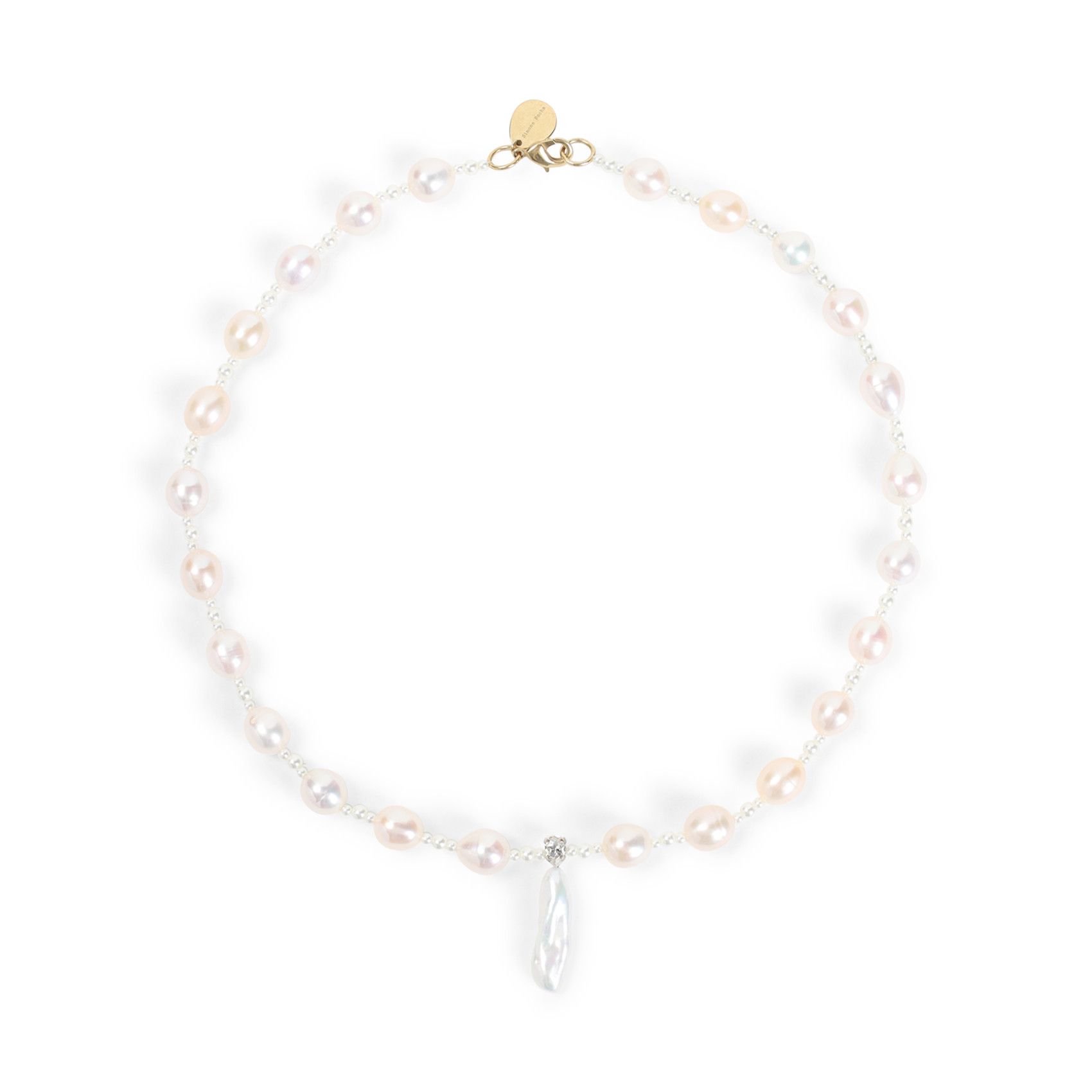 Simone Rocha BAROQUE PEARL LEGATO PATTERN NECKLACE | Grailed