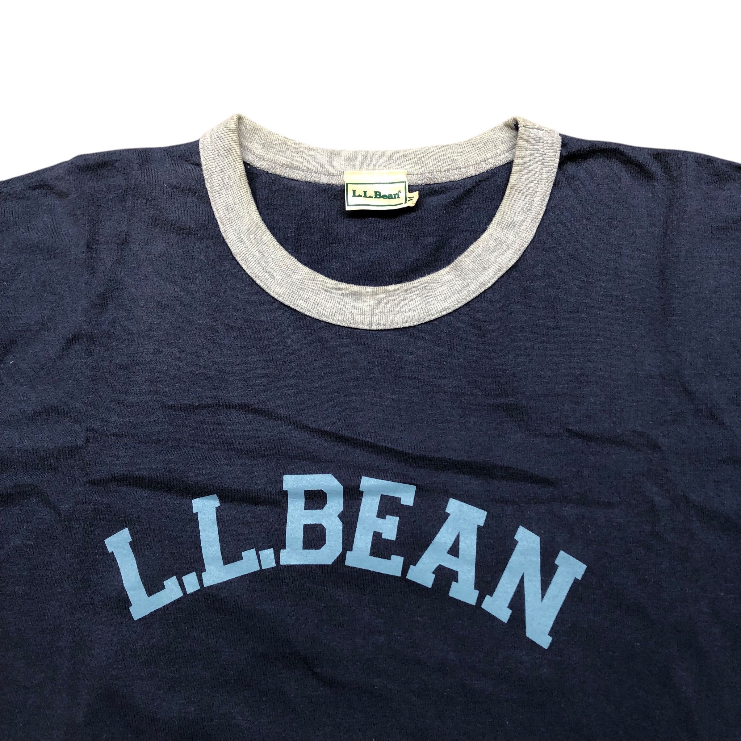 L.L. Bean × Vintage Vintage 90's LL Bean Spellout Ringer Tee Size US L / EU 52-54 / 3 - 2 Thumbnail