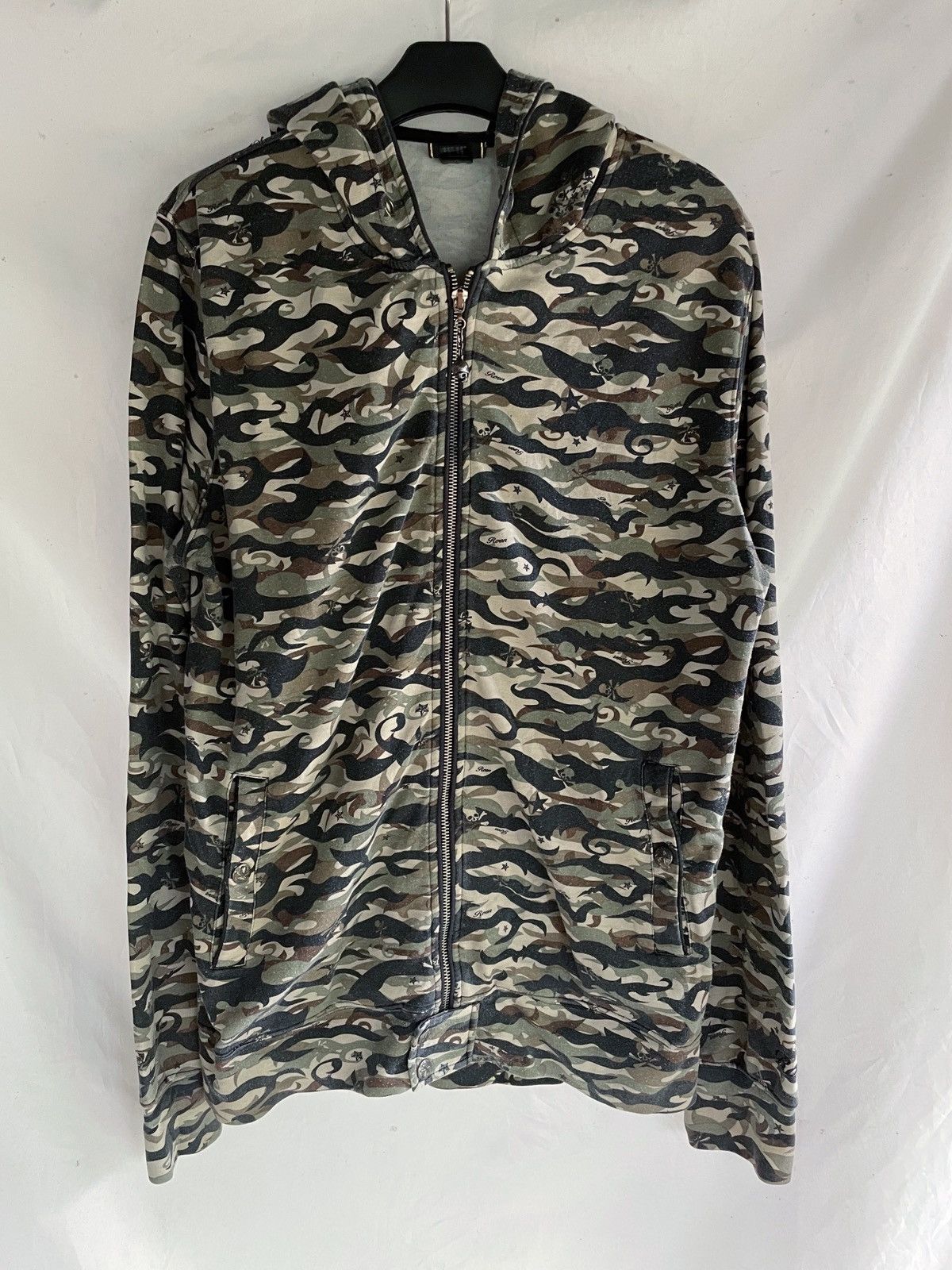 Roen ROEN GOLD SKULL ARMY ZIP HOODIE Size US L / EU 52-54 / 3 - 1 Thumbnail