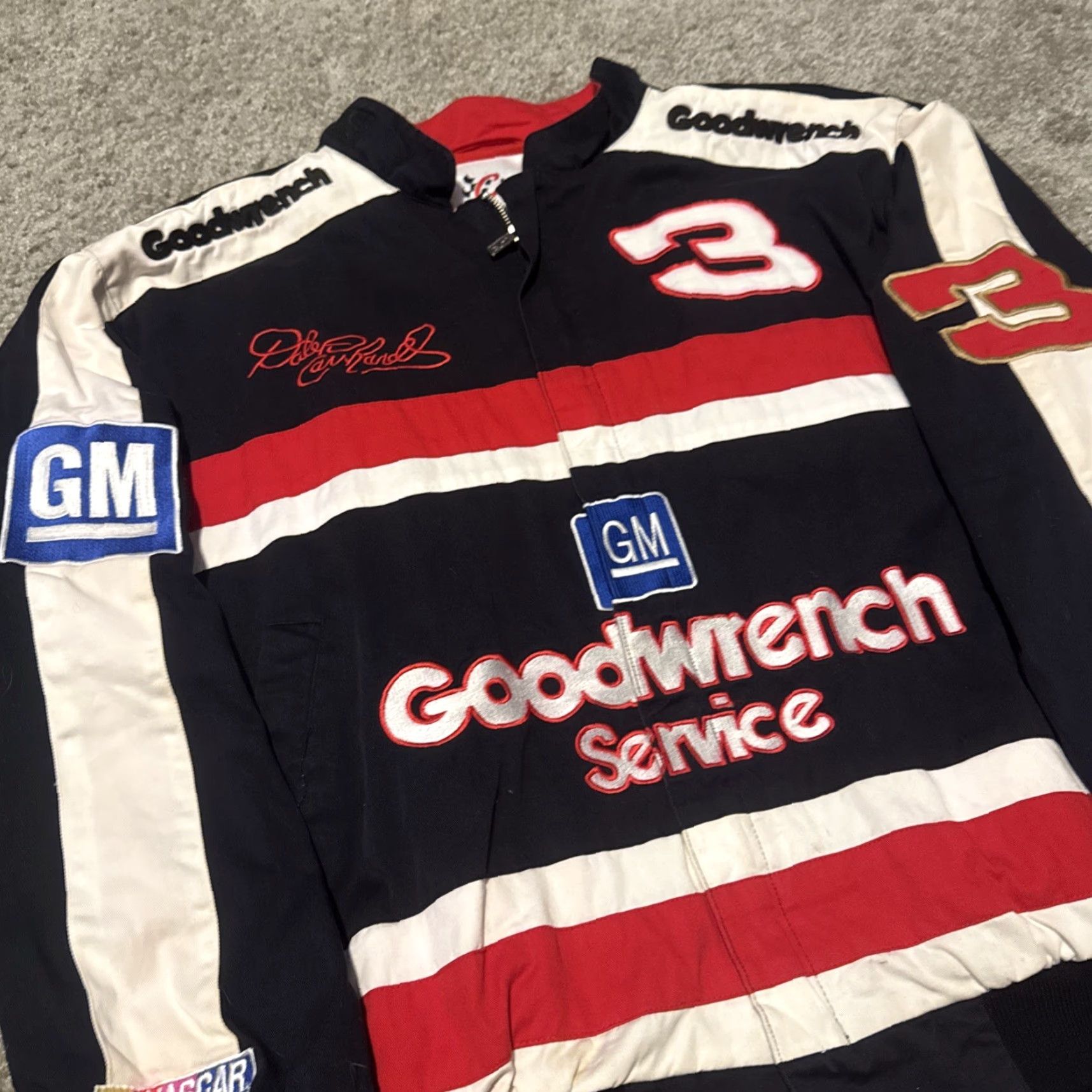 Chase Authentics VINTAGE Dale Earnhardt Goodwrench Racing Jacket Chase Authentics XL Men Red Bomber Jacket Size US XL / EU 56 / 4 - 4 Thumbnail