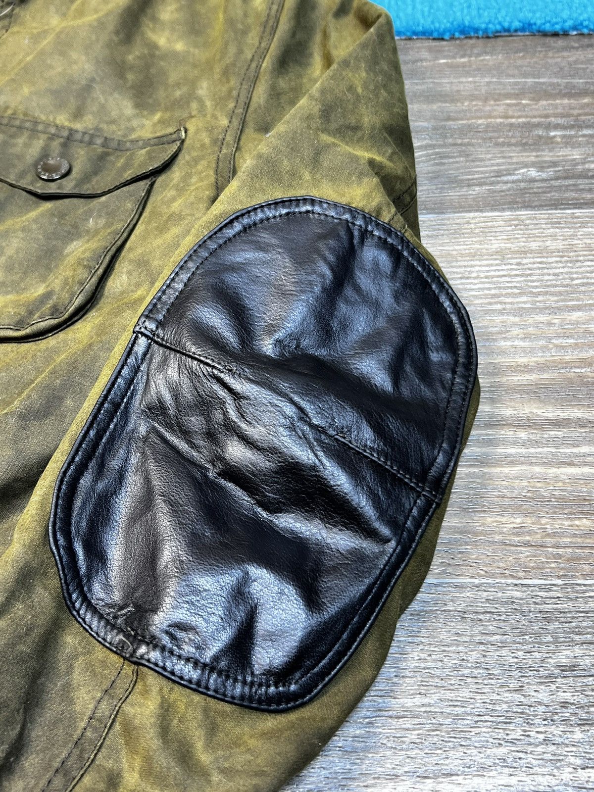 Barbour Barbour Ogston Green Waxed Jacket with Elbow Size US S / EU 44-46 / 1 - 8 Thumbnail
