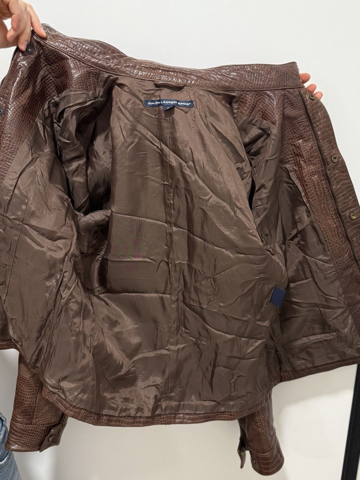 Ralph Lauren Sport DDP Vintage Ralph Lauren Sport embossed croc leather Jacket Size M / US 6-8 / IT 42-44 - 14 Thumbnail