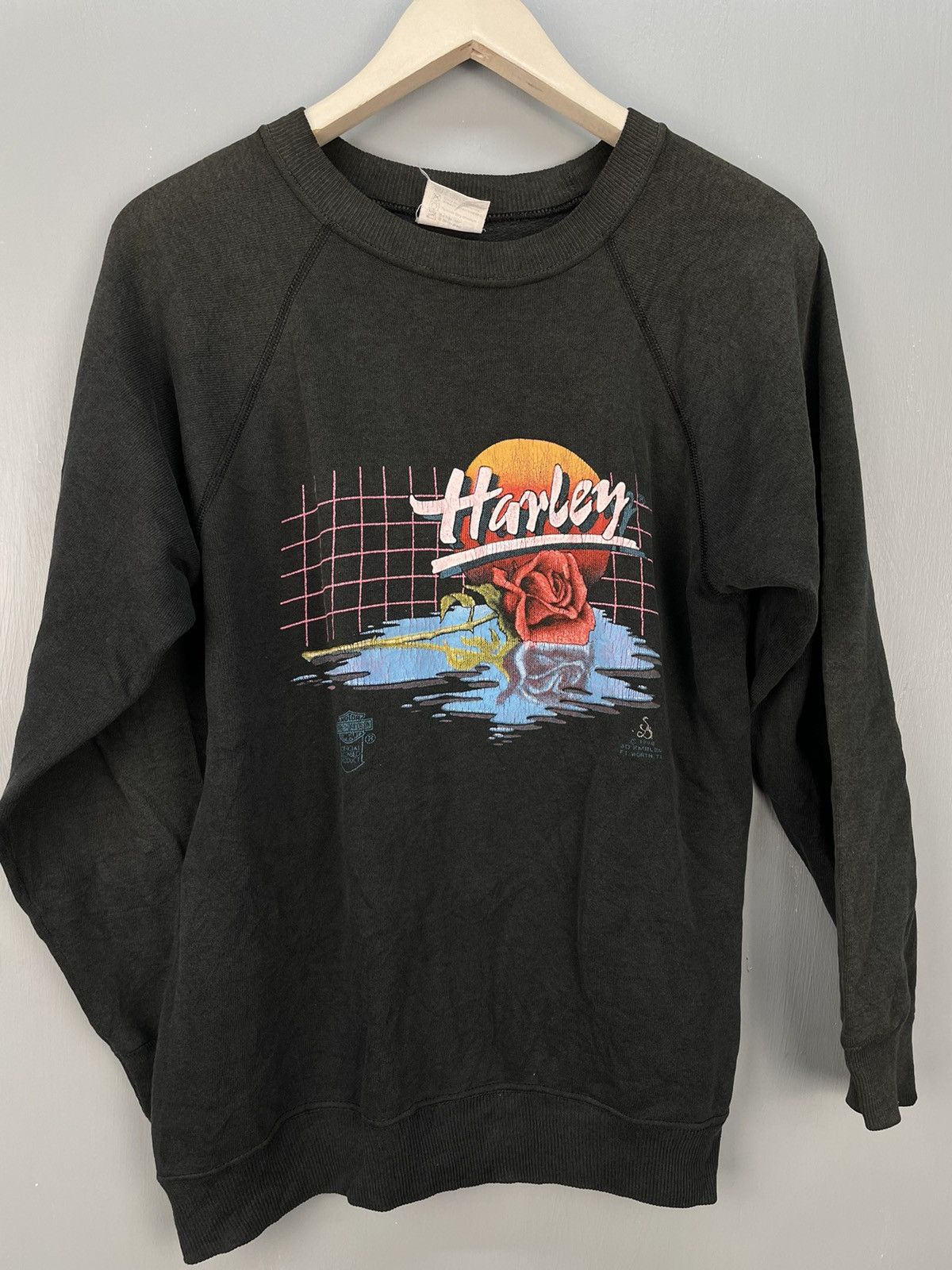Harley Davidson Vintage 80s Harley Davidson 3D Emblem sweatshirt Size US S / EU 44-46 / 1 - 3 Thumbnail