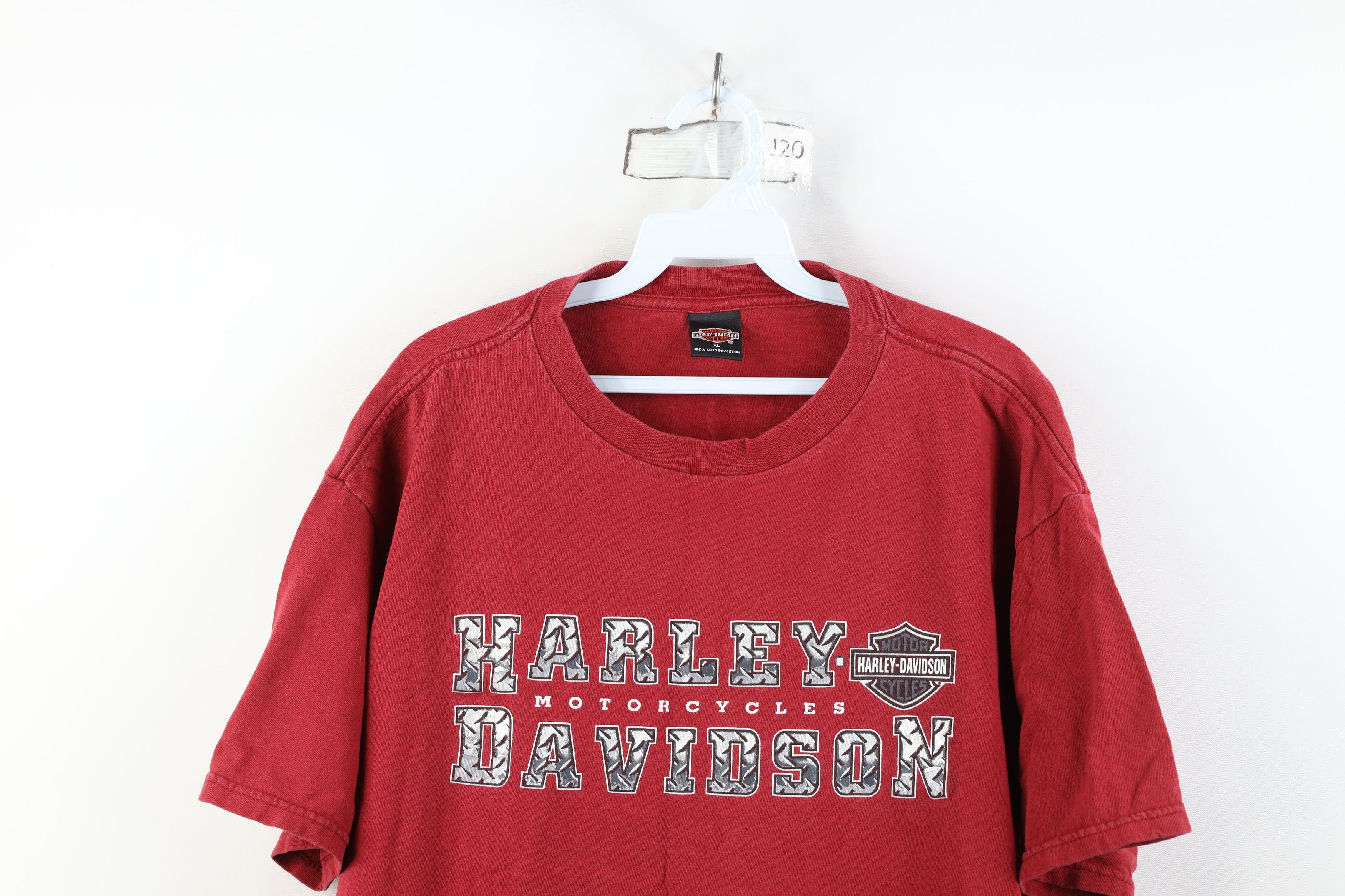 Harley Davidson Vintage Y2K 2001 Harley Davidson Steel Plate T-Shirt USA Size US XL / EU 56 / 4 - 2 Thumbnail