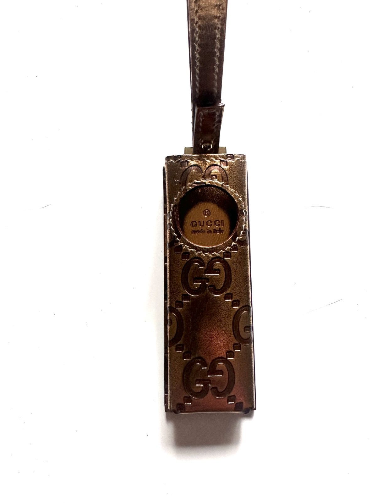 Gucci ⭐️GUCCI⭐️GG Gold Leather Lighter Case - Mint⭐️⭐️⭐️⭐️⭐️ Size ONE SIZE - 4 Thumbnail