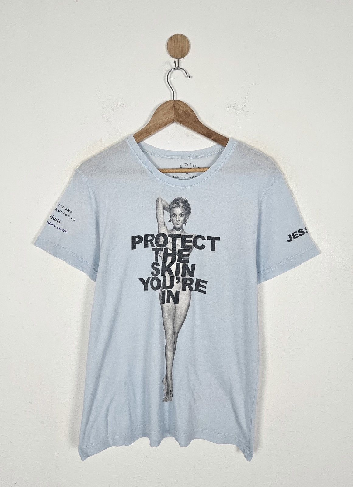 Marc Jacobs Protect the Skin you're in Jessica Stam shirt