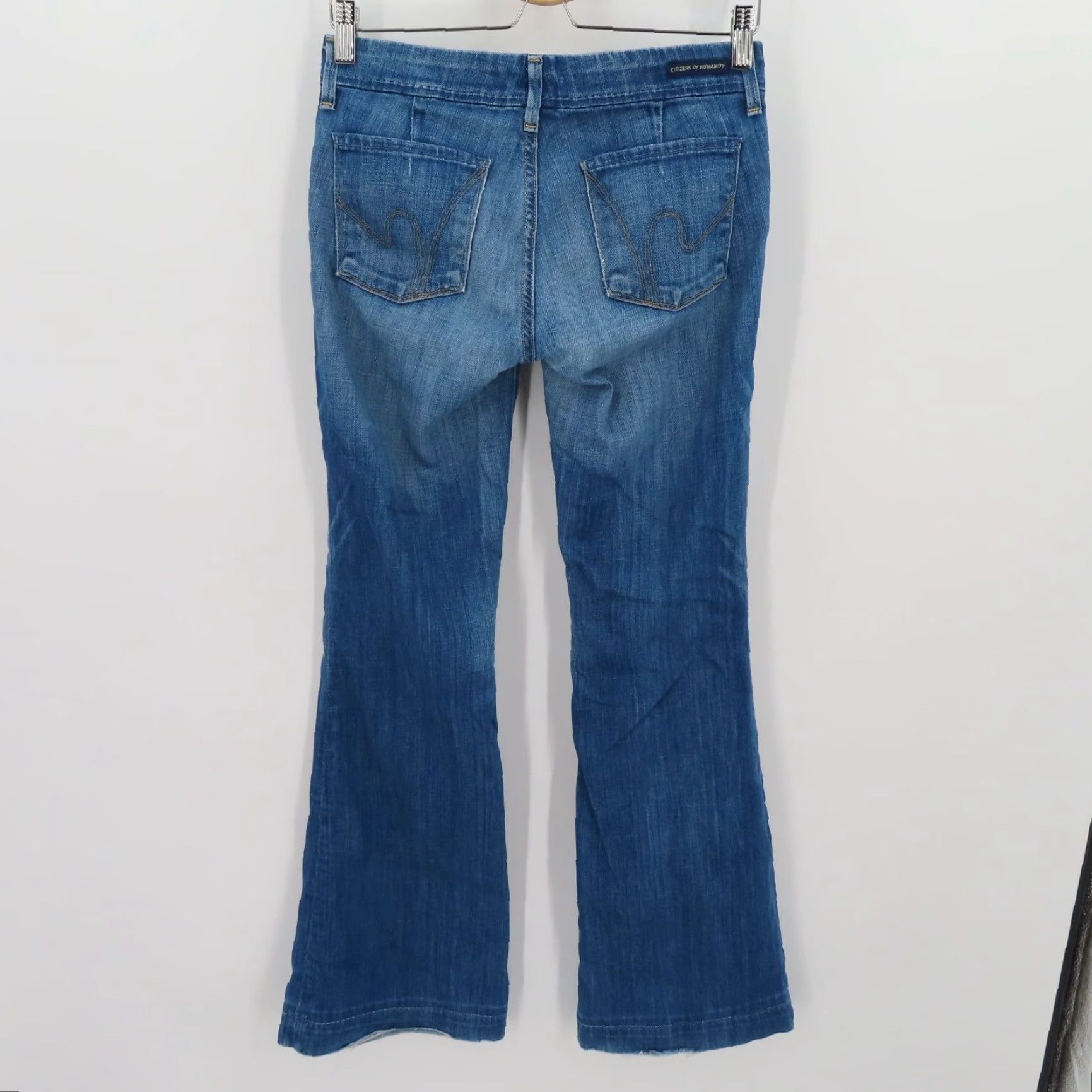Citizens Of Humanity Citizens of Humanity Womens 27 Faye Low Waist Full Leg Denim Jeans Size 27" / US 4 / IT 40 - 5 Thumbnail