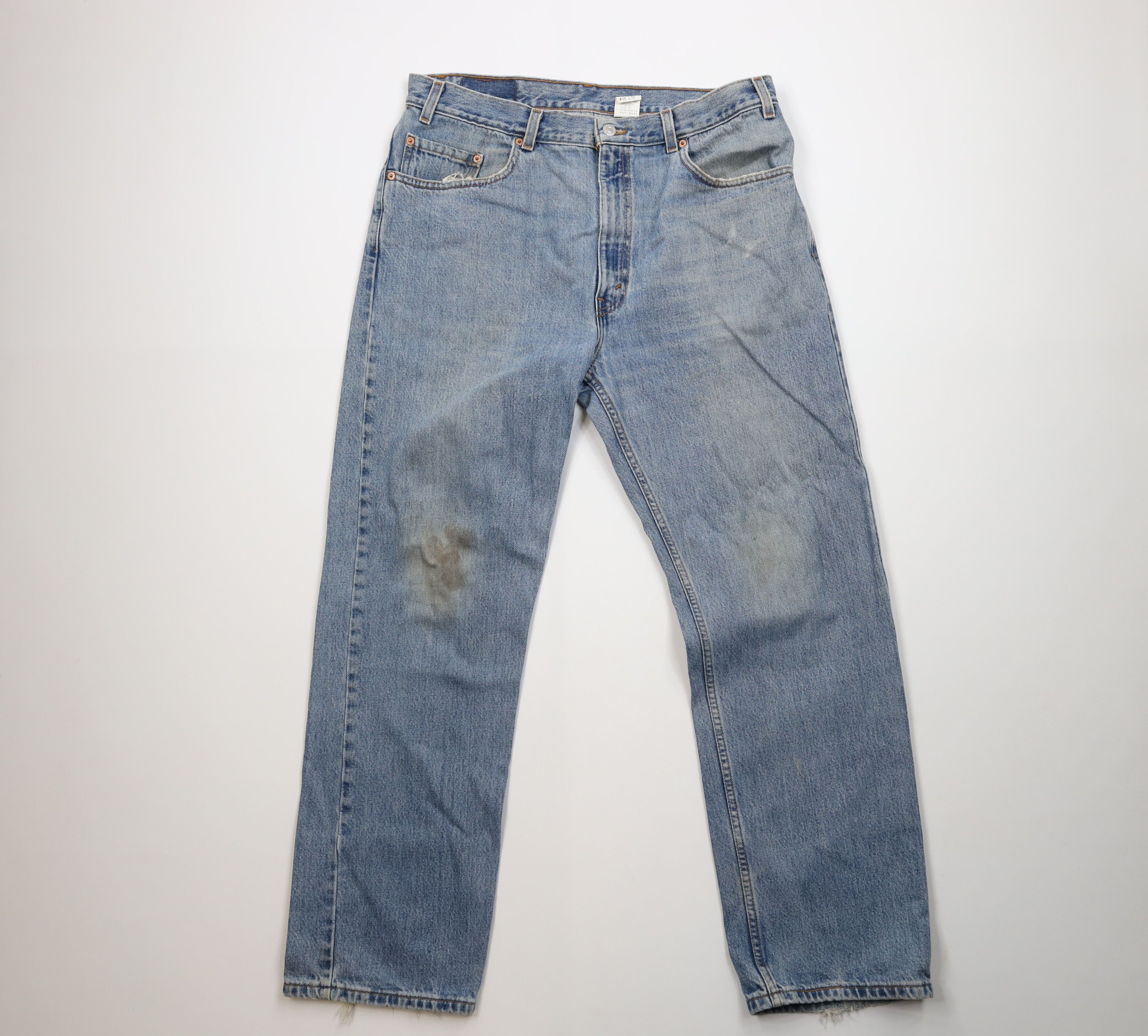 Levi's Vintage Y2K 2001 Levis 505 Straight Leg Jeans Blue USA Size US 38 / EU 54 - 1 Thumbnail