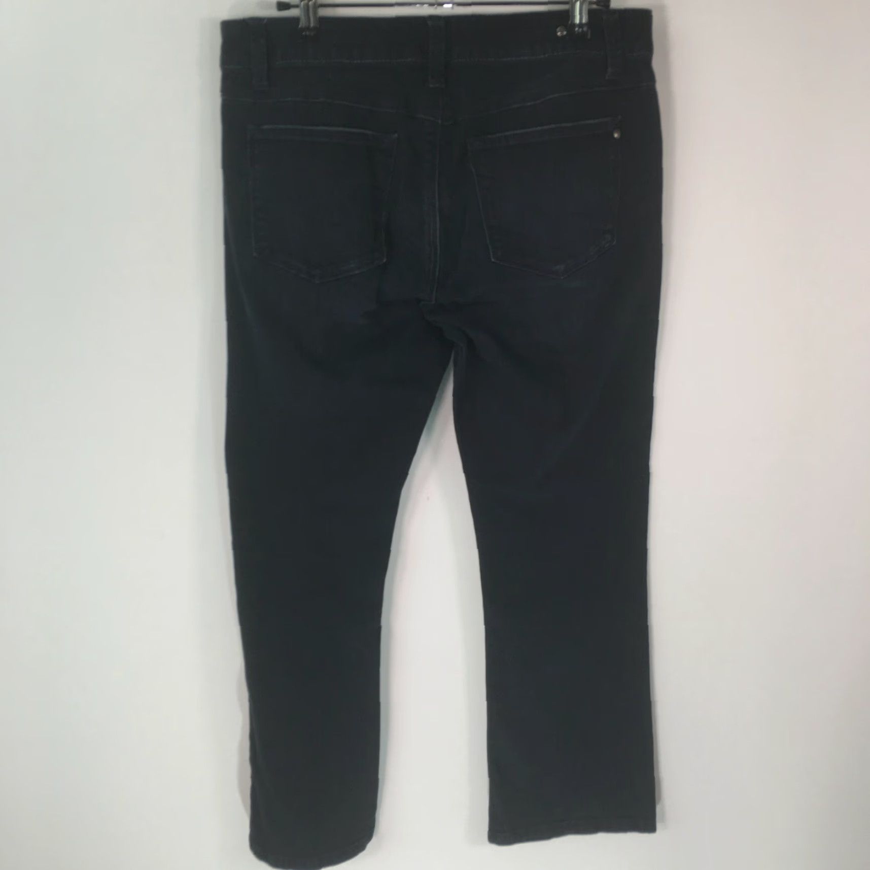 Vintage Cabi Black Denim Jeans Womens Low Rise Straight Leg Regular Fit Size 8 Size 30" / US 8 / IT 44 - 2 Thumbnail