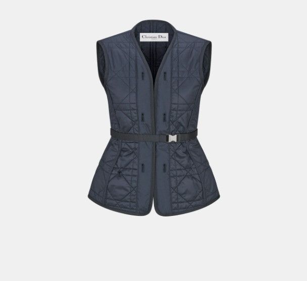 Dior o1w1db10225 324S77 Two-in-One Belted Jacket in Deep Blue Size S / US 4 / IT 40 - 4 Thumbnail