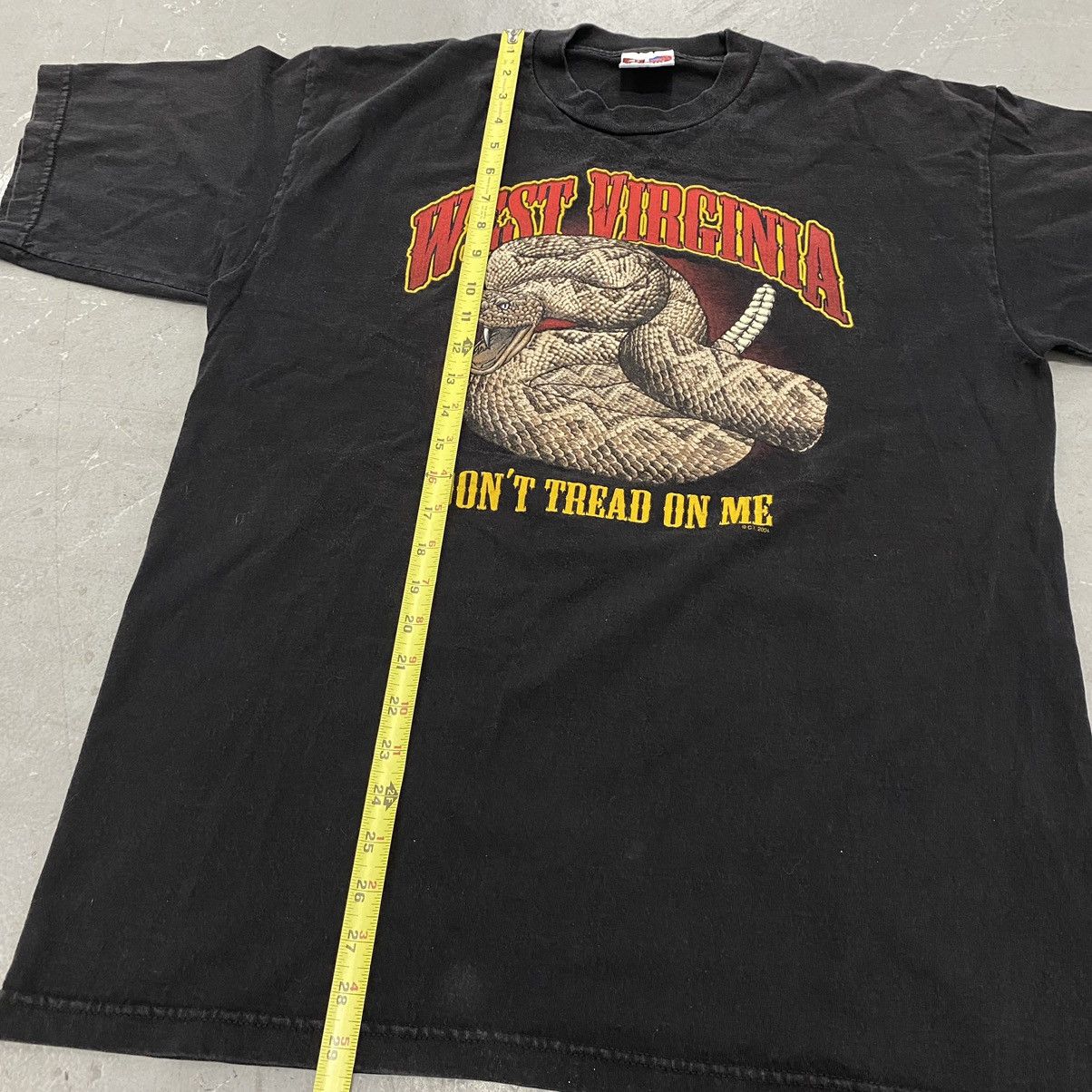 Kanye West × Kapital × Vintage Vtg Y2K West Virginia Don’t Tread On Me Rattlesnake Tee Size US XL / EU 56 / 4 - 3 Thumbnail