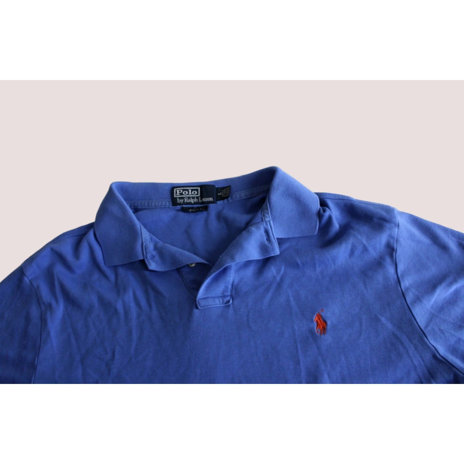 Polo Ralph Lauren VINTAGE Polo Ralph Lauren Red Orange Pony POLO SHIRT Large Custom Fit l Size US L / EU 52-54 / 3 - 1 Thumbnail