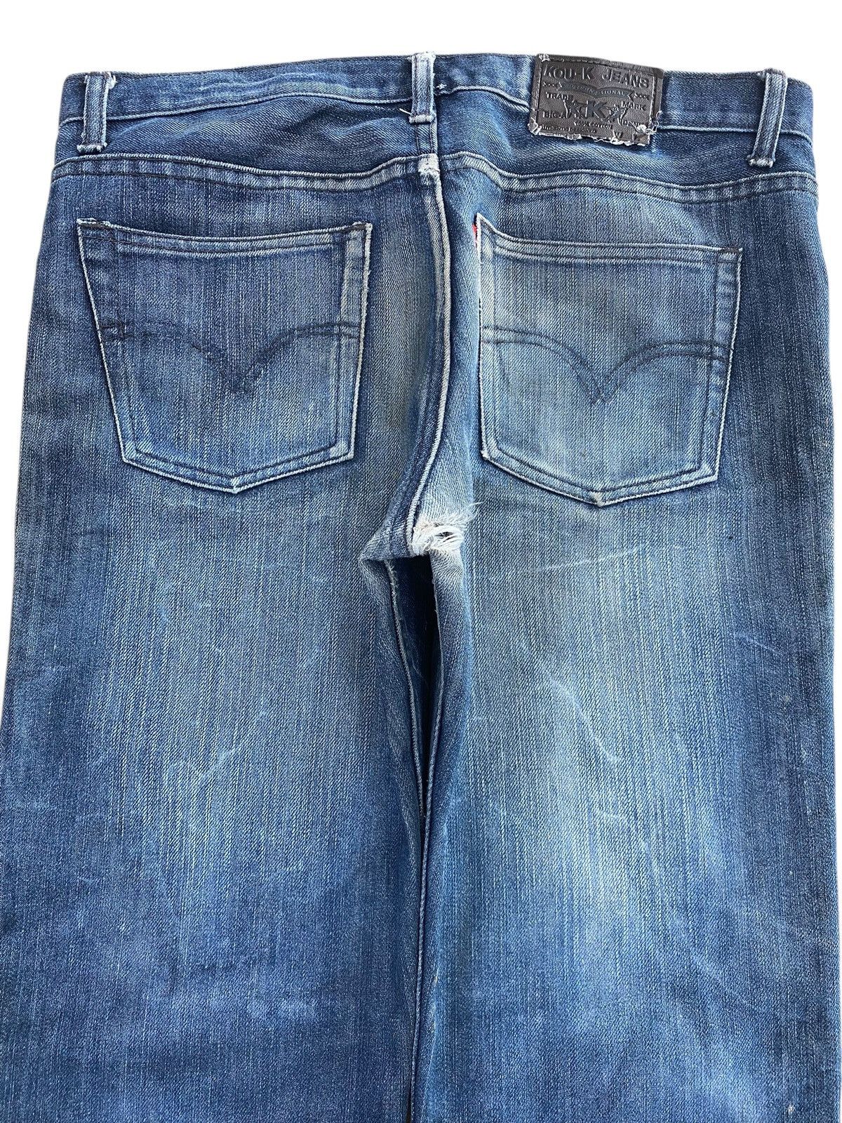 Japanese Brand Japanese Brand Mud Wash Whiskered Style Straight Leg Jeans Size US 34 / EU 50 - 4 Thumbnail