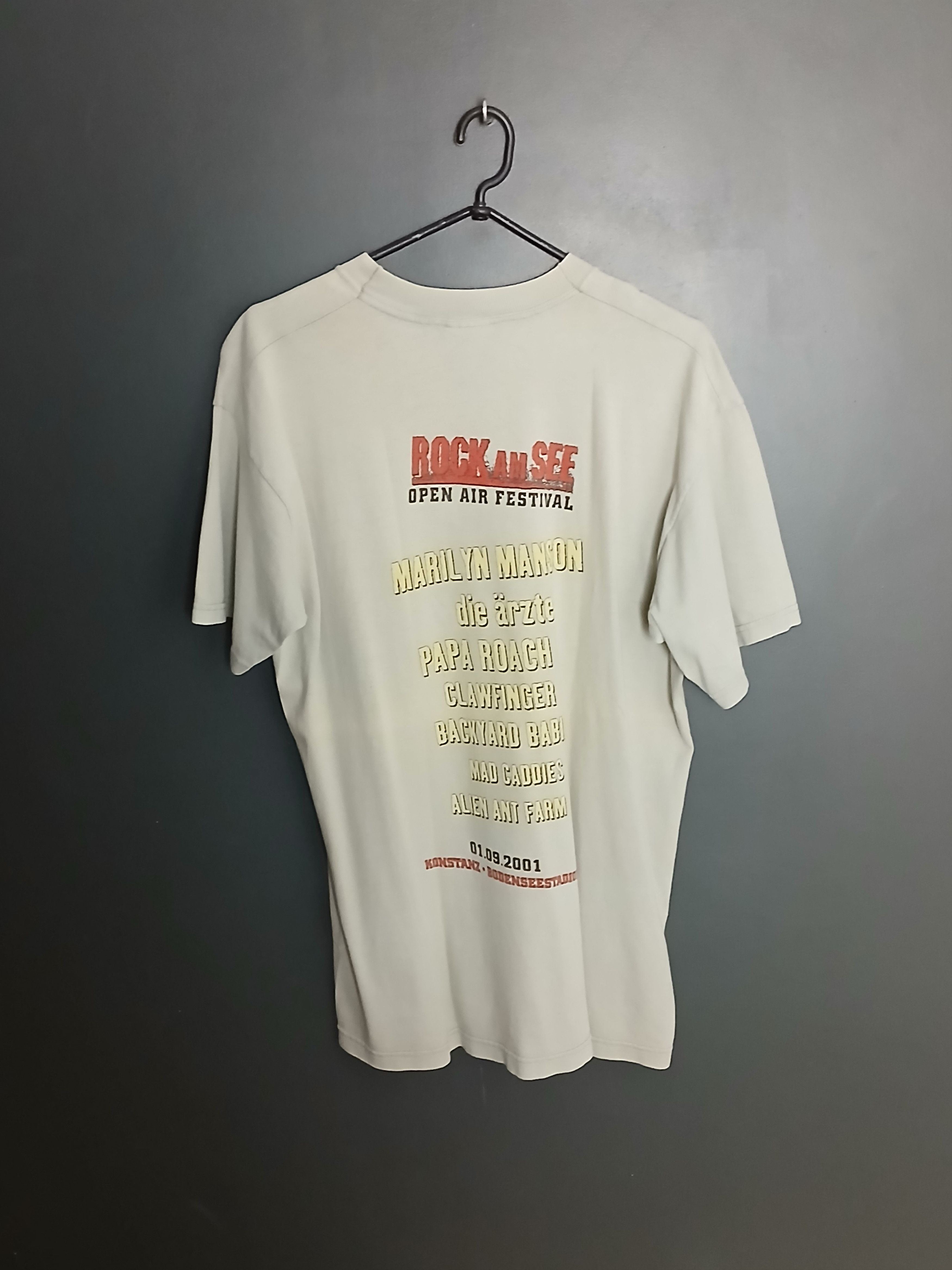 Band Tees × Marilyn Manson × Vintage Vintage 2001 Marilyn Manson Rock Am See Festival T-Shirt Size US L / EU 52-54 / 3 - 2 Thumbnail