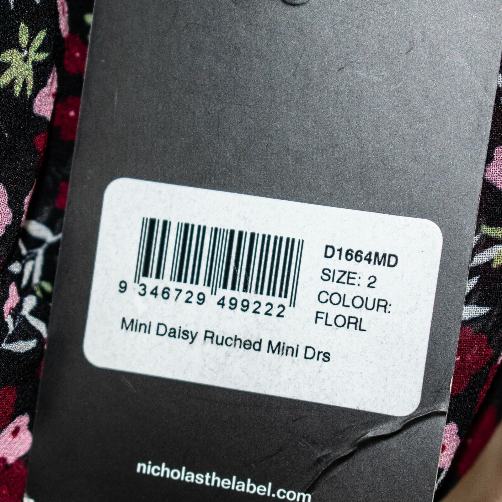 NICHOLAS NICHOLAS Mini Daisy Ruched Mini Dress in Floral NWT $595 Size XS / US 0-2 / IT 36-38 - 6 Thumbnail