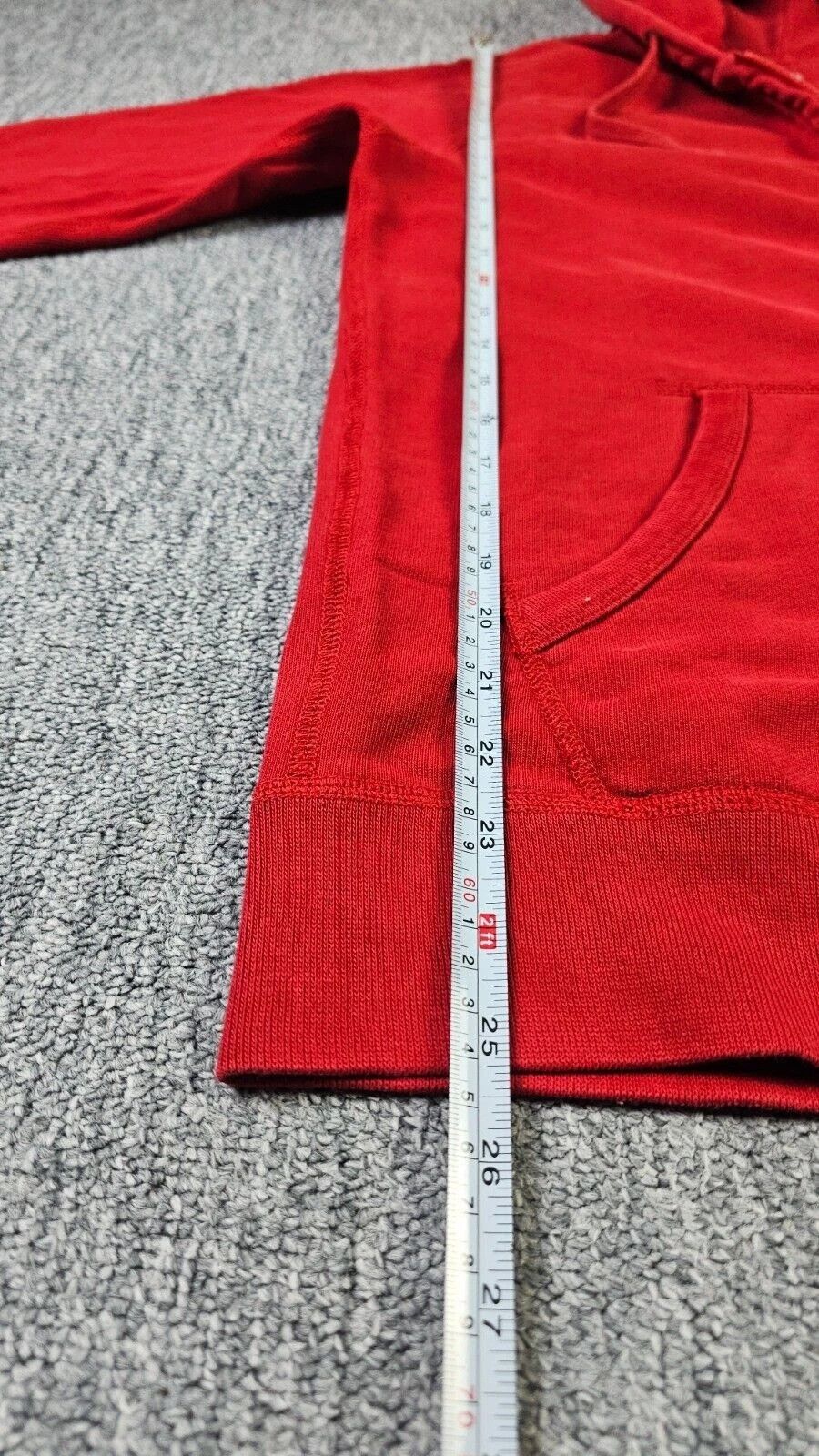 Uniqlo UNIQLO Dry Stretch Full Zip Hoodie Red Cotton Men M Size US M / EU 48-50 / 2 - 8 Thumbnail
