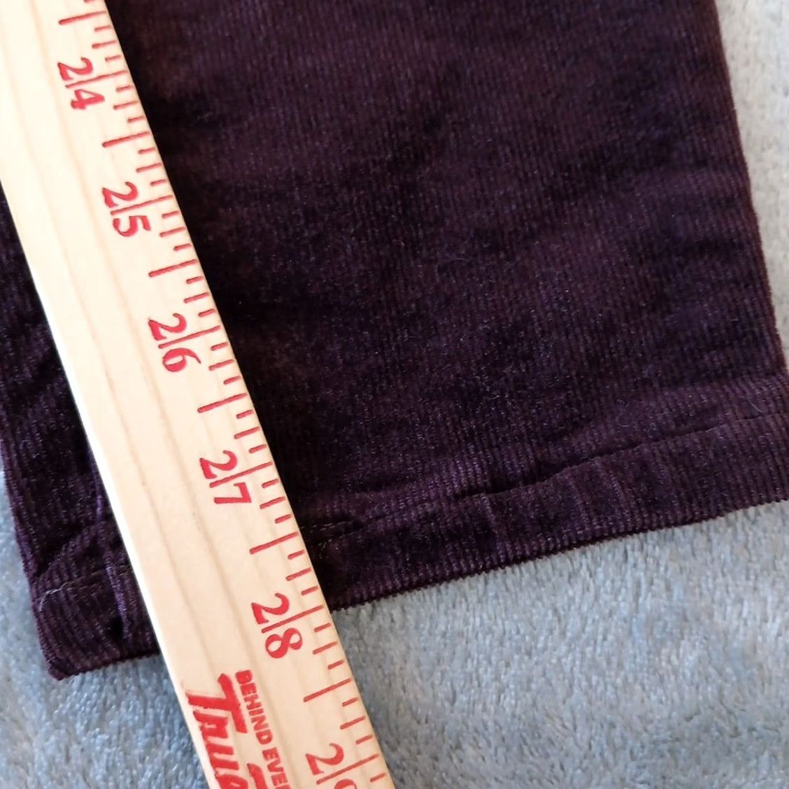 Eileen Fisher Eileen Fisher Pants Ankle Women's Large Purple Corduroy Skinny Pull On Stretch Coastal Regular Inseam 28" Size 36" / US 14 / IT 50 - 5 Thumbnail