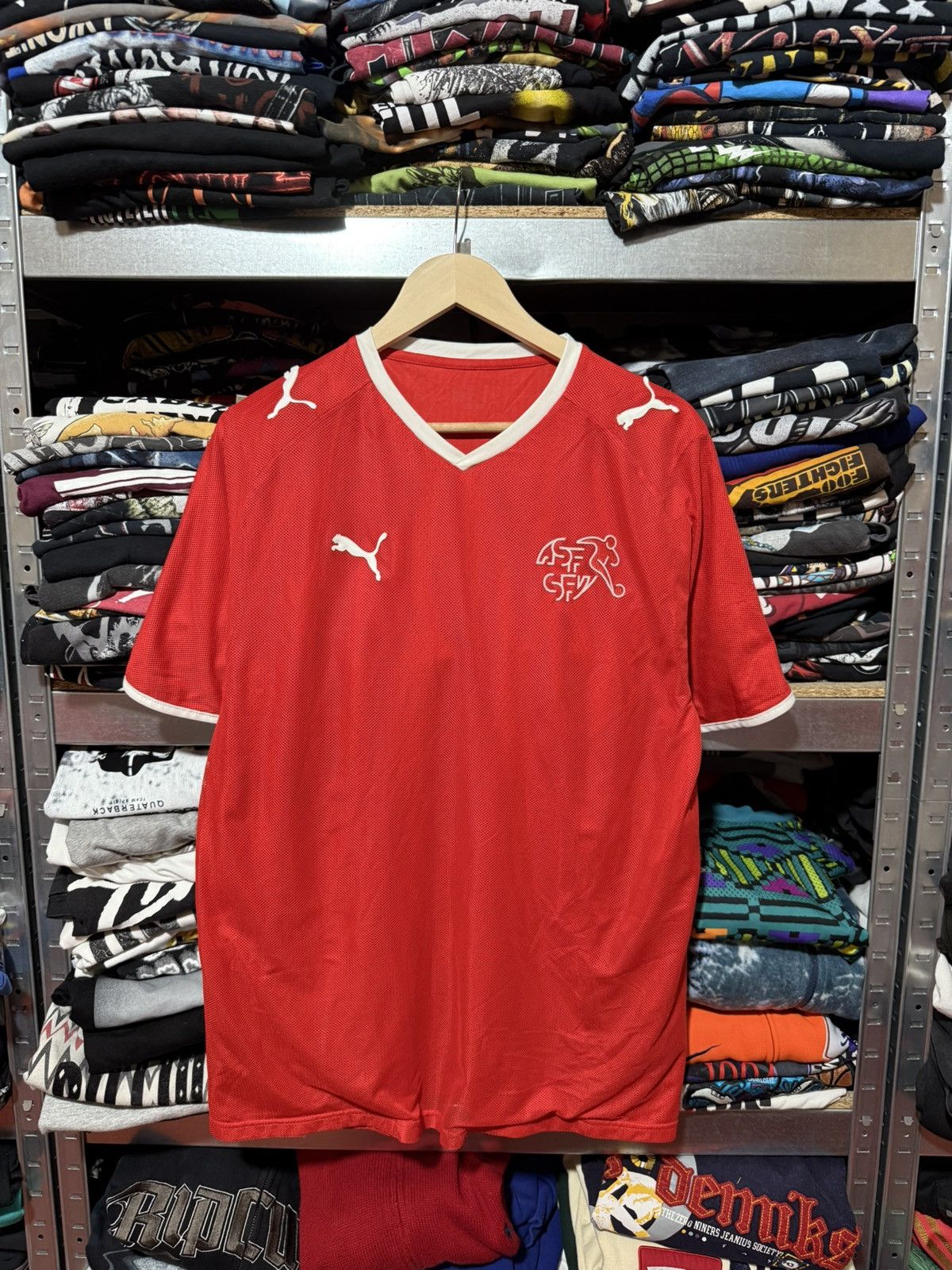 Puma Puma Switzerland 2008 2010 Home Football Soccer Retro Jersey Size US XL / EU 56 / 4 - 1 Thumbnail