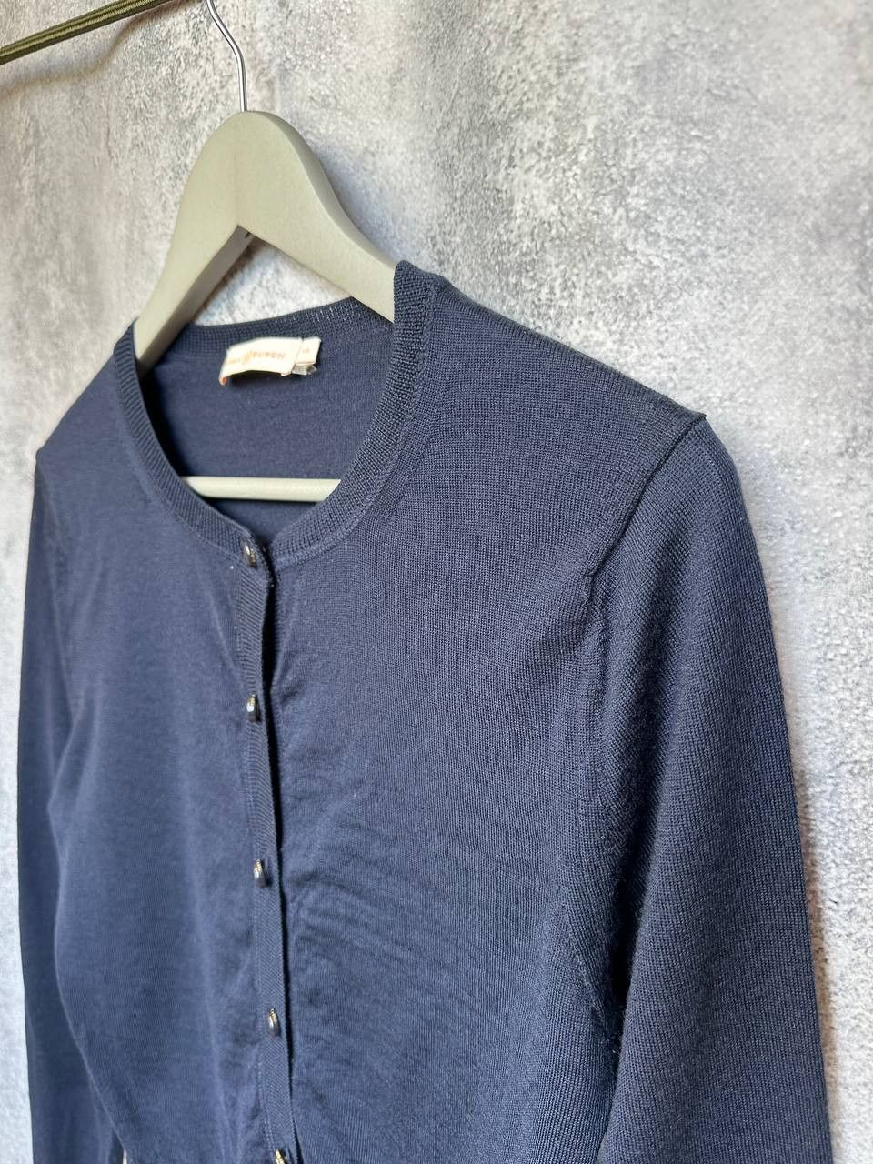 Tory Burch RRP $500 Tory Burch Merino Wool Cardigan Navy Blue Sweater Size L / US 10 / IT 46 - 6 Thumbnail