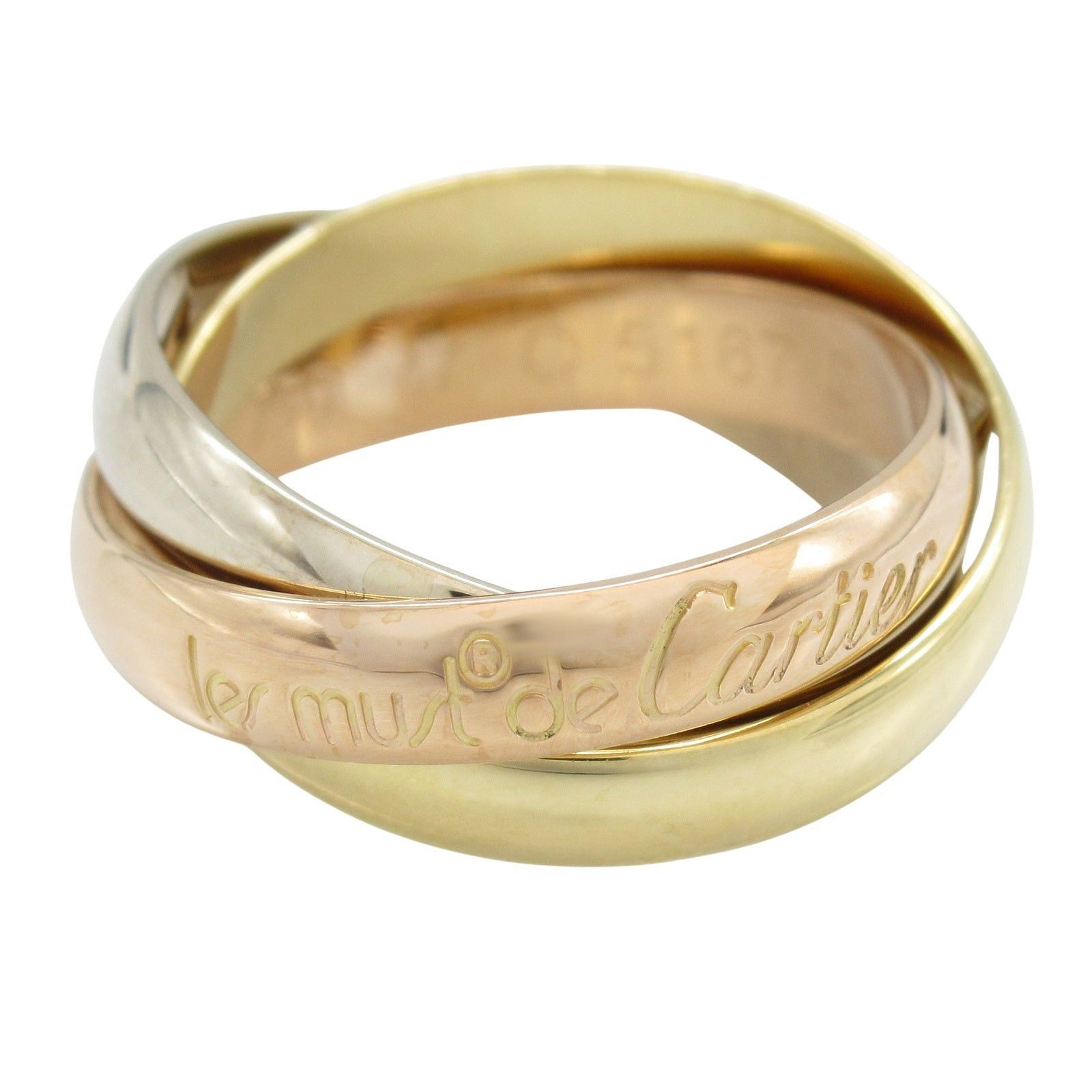 Cartier Cartier Trinity Ring K18 (Yellow Gold) K18Wg (White (Pink Gold Size ONE SIZE - 1 Thumbnail