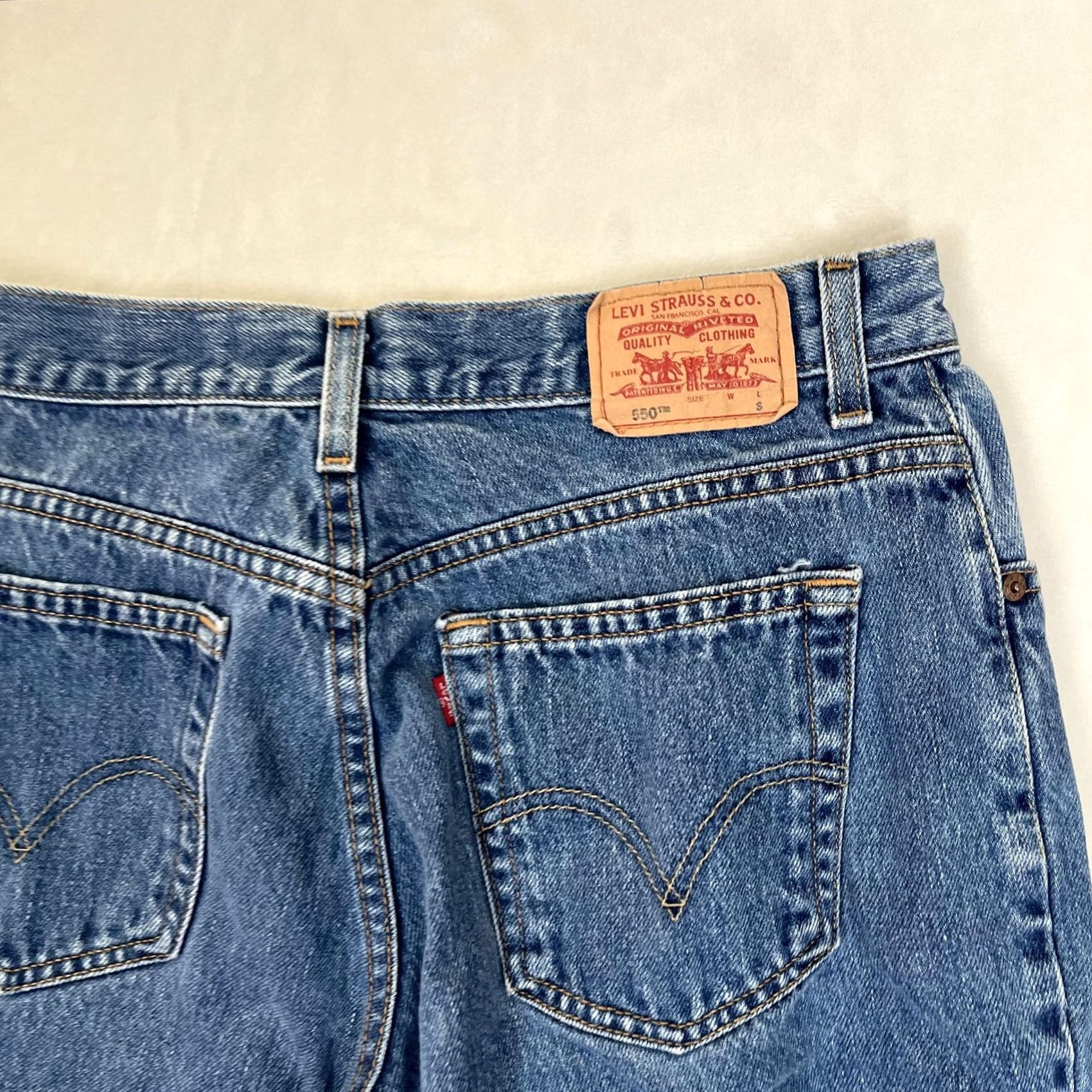 Levi's VTG Levi's 550 Classic Relaxed Tapered Jeans Womens 12 S 32x28 Blue Medium Denim Boots? Size 34" / US 12 / IT 48 - 7 Thumbnail