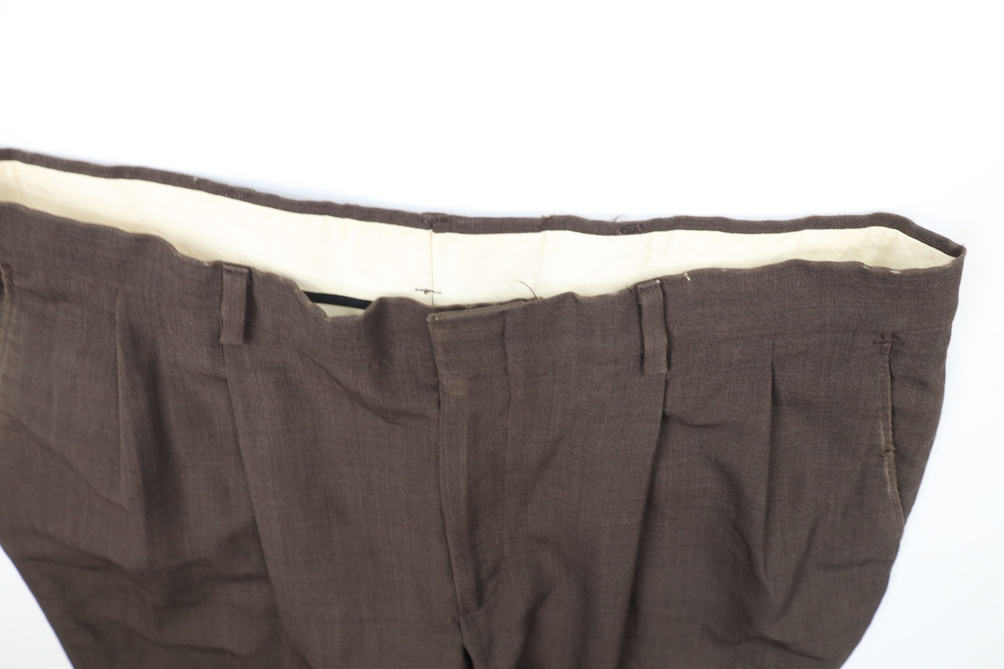 Vintage Vintage 70s Streetwear Worsted Wool Blend Pleated Pants USA Size 32 - 14 Thumbnail