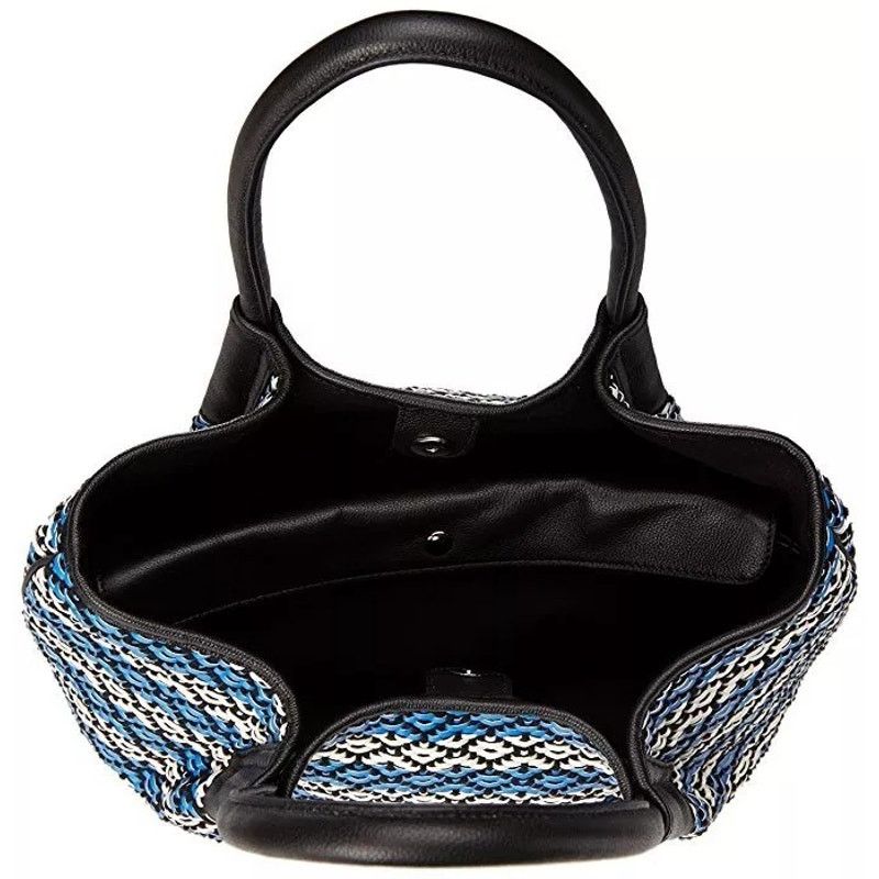 Vince Camuto Vince Camuto Harlo Leather Geometric Woven Travel Tote Bag Size ONE SIZE - 5 Thumbnail