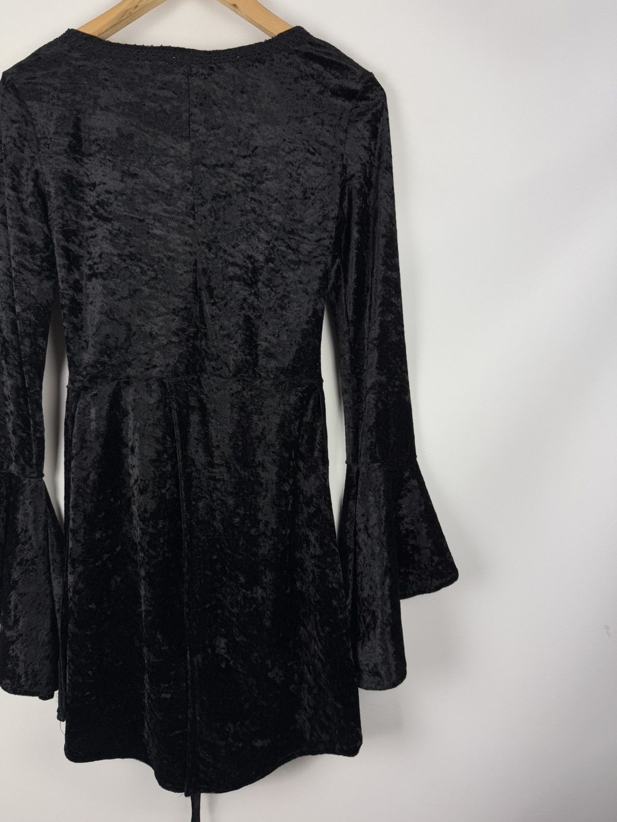Lip Service Lip Service Gothic Witch Punk Velour Bell Sleeve Tunic Dress Size S / US 4 / IT 40 - 15 Thumbnail
