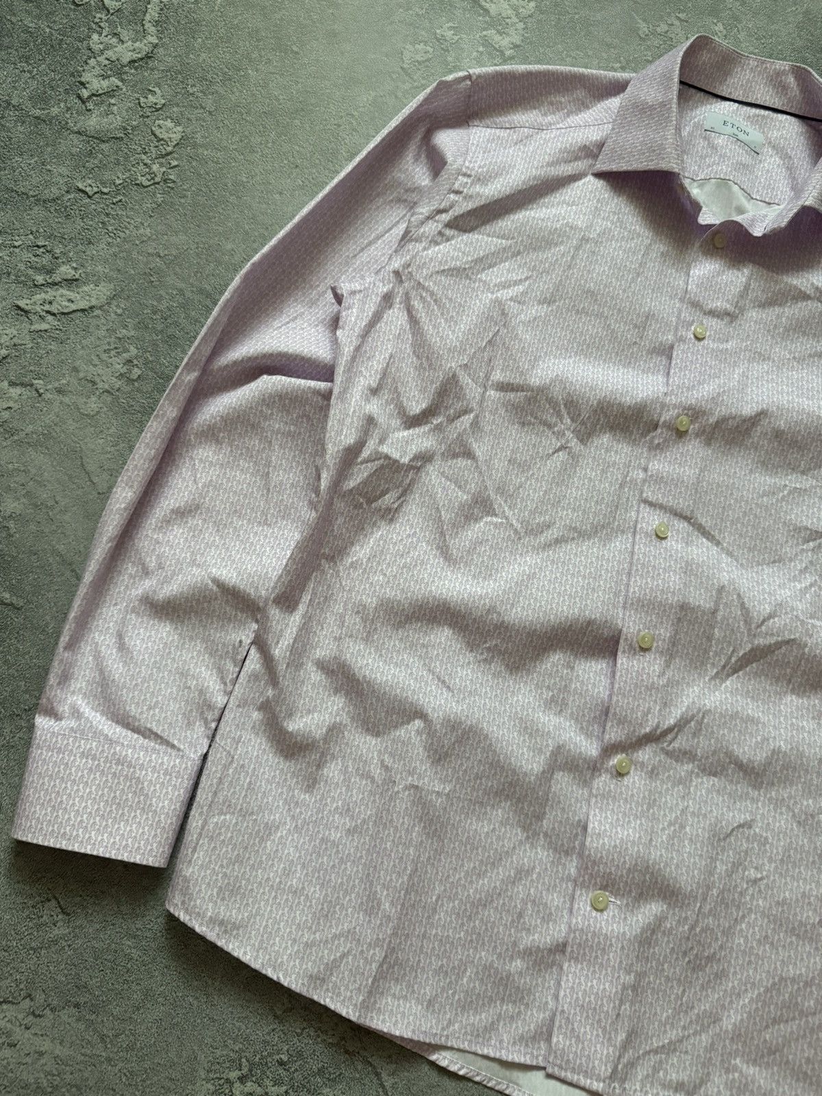Designer × Eton Eton XL 43 slim all printed sea horse shirt button up dress Size US XL / EU 56 / 4 - 5 Thumbnail