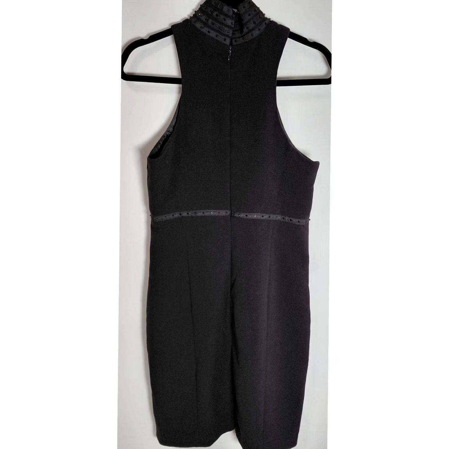 Karl Lagerfeld Karl Lagerfeld for Impulse Black Solid Knit Sleeveless Dress Size 6 Womens Size M / US 6-8 / IT 42-44 - 2 Thumbnail