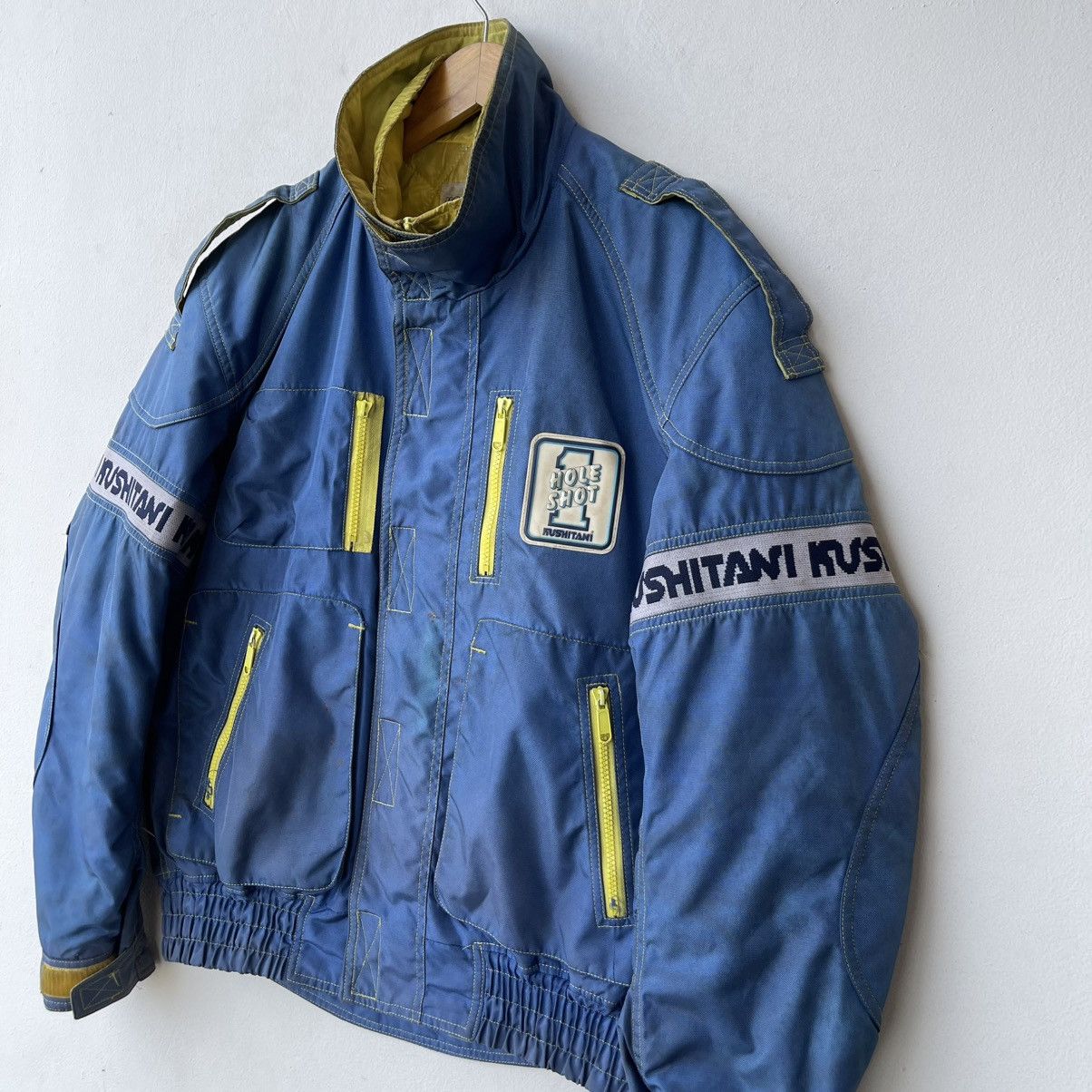 Helmut Lang Vintage 80s Astro Kushitani "Hole Shot" Racing Jacket Size US L / EU 52-54 / 3 - 7 Thumbnail