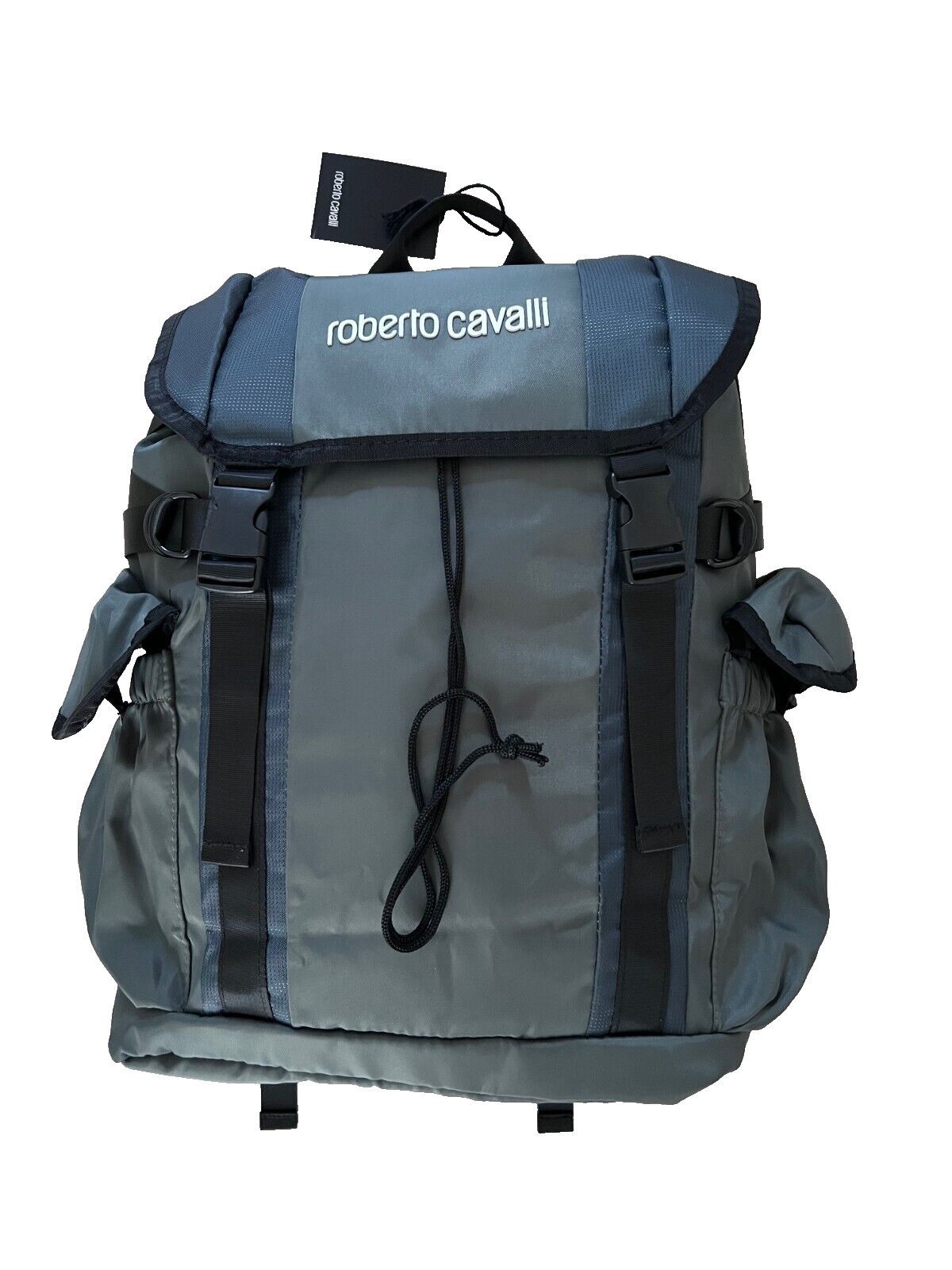 Roberto Cavalli Roberto Cavalli Casual Sport Utility Logo Backpack Green Size ONE SIZE - 4 Thumbnail