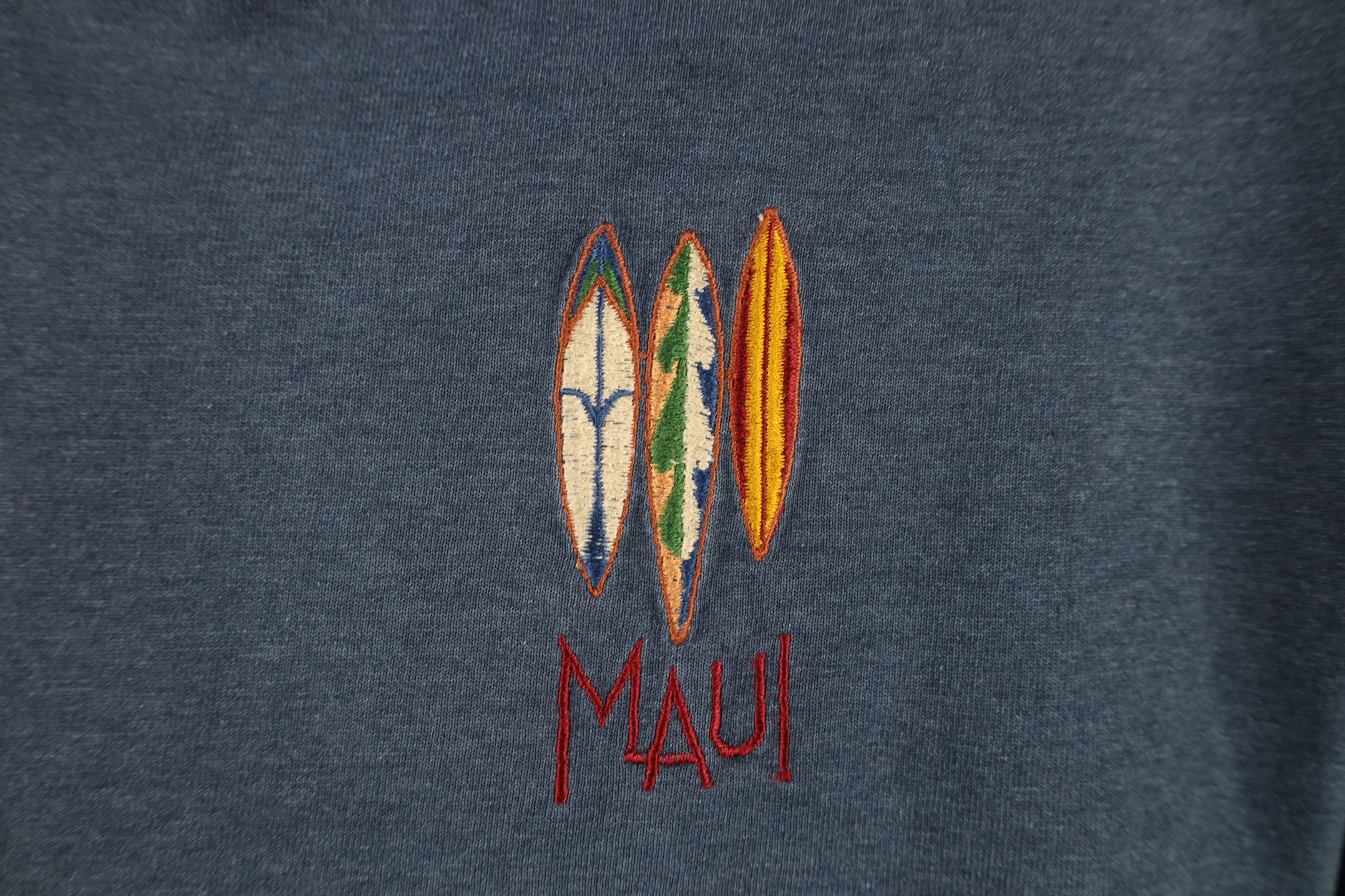 Vintage Vintage 90s Streetwear Maui Surfing Surfboard T-Shirt Size US M / EU 48-50 / 2 - 4 Thumbnail