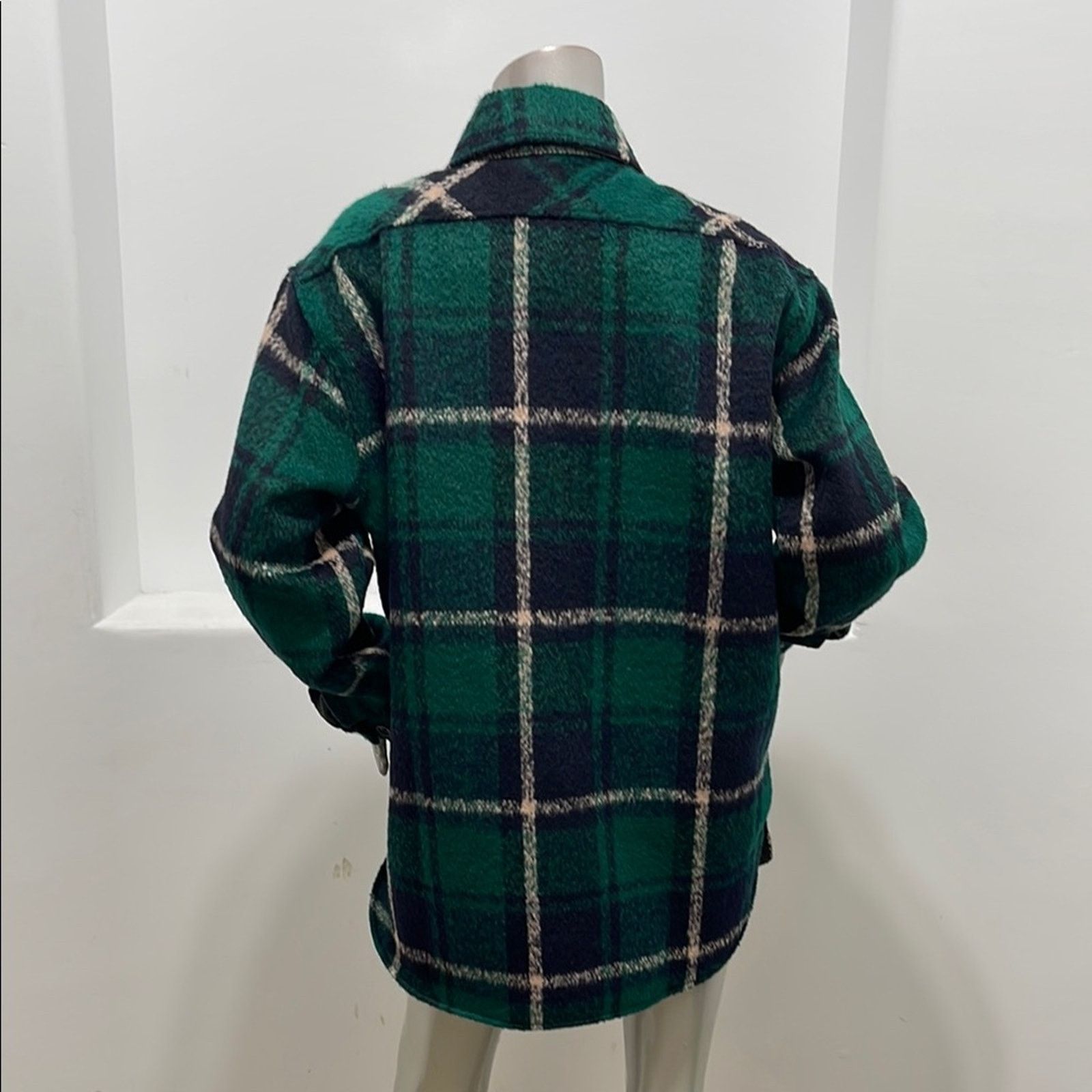 Other Charlie Luciano Unisex Green Plaid Flannel Shacket M Size M / US 6-8 / IT 42-44 - 2 Thumbnail