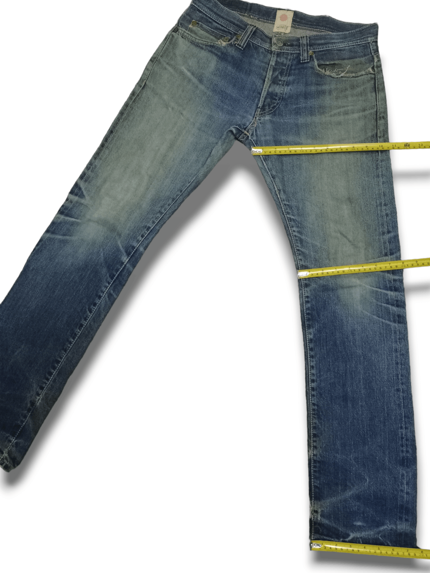 Japanese Brand Vintage Japanese Somet Taisai Selvedge Jeans 30x31 Size US 30 / EU 46 - 15 Thumbnail