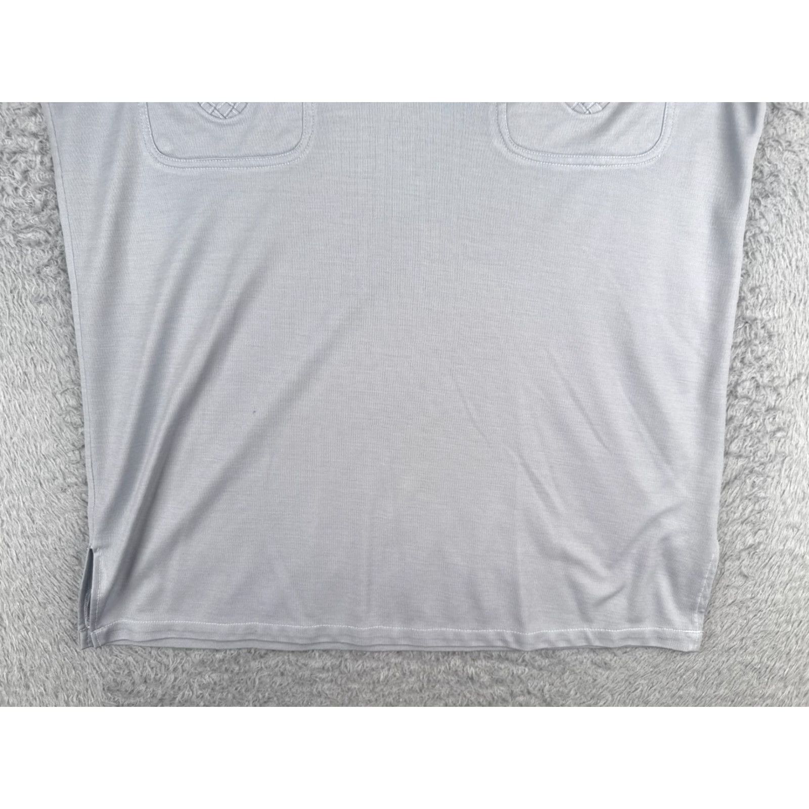 Ralph Lauren VINTAGE Ralph Lauren Polo Shirt Mens Small Gray 1/4 Zip 2 Pockets Short Sleeve Polyester Cotton Read Size US S / EU 44-46 / 1 - 5 Thumbnail