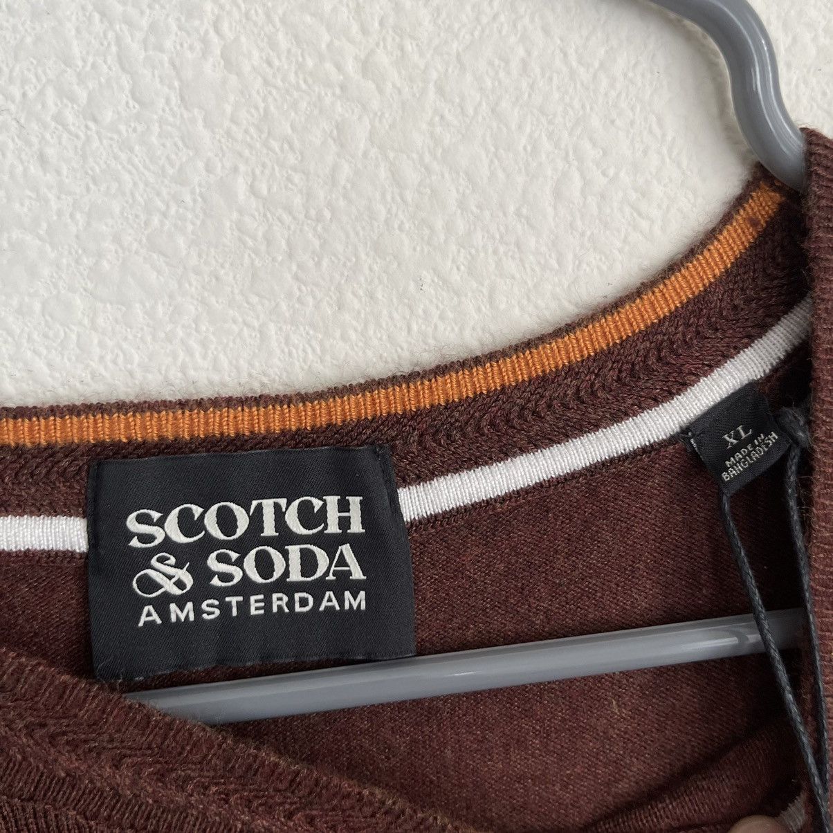 Scotch & Soda Scotch and Soda Classic Melange Rust Sweater Pullover Size US L / EU 52-54 / 3 - 4 Thumbnail