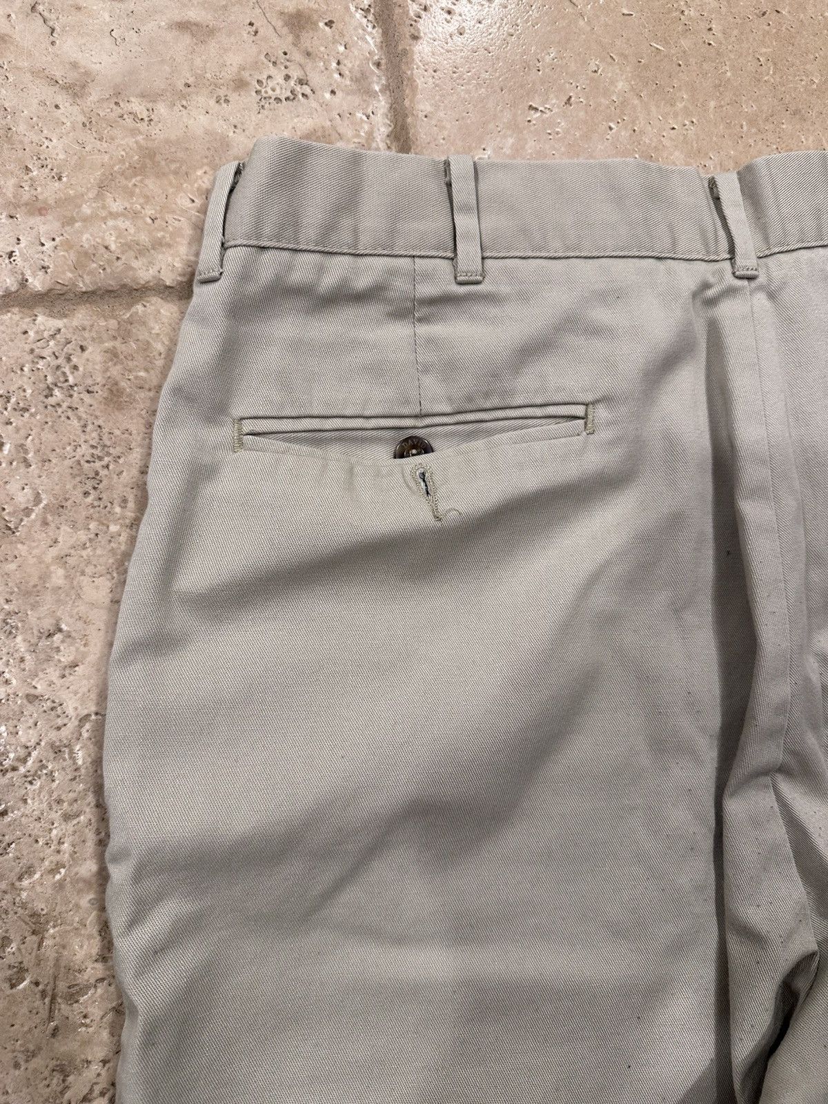David Taylor × Vintage Vintage David Taylor Khaki Tan Classic Dress Pants Size US 36 / EU 52 - 7 Thumbnail