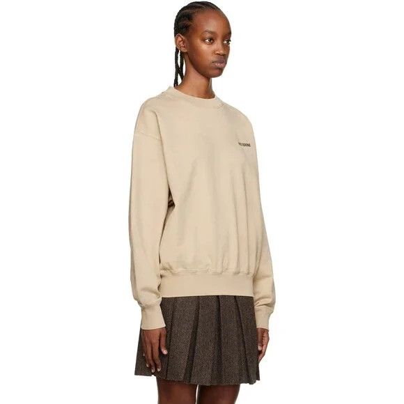 WE11DONE We11done Basic Sweatshirt Size XS Womens Beige Welldone $420 Size XS / US 0-2 / IT 36-38 - 14 Thumbnail