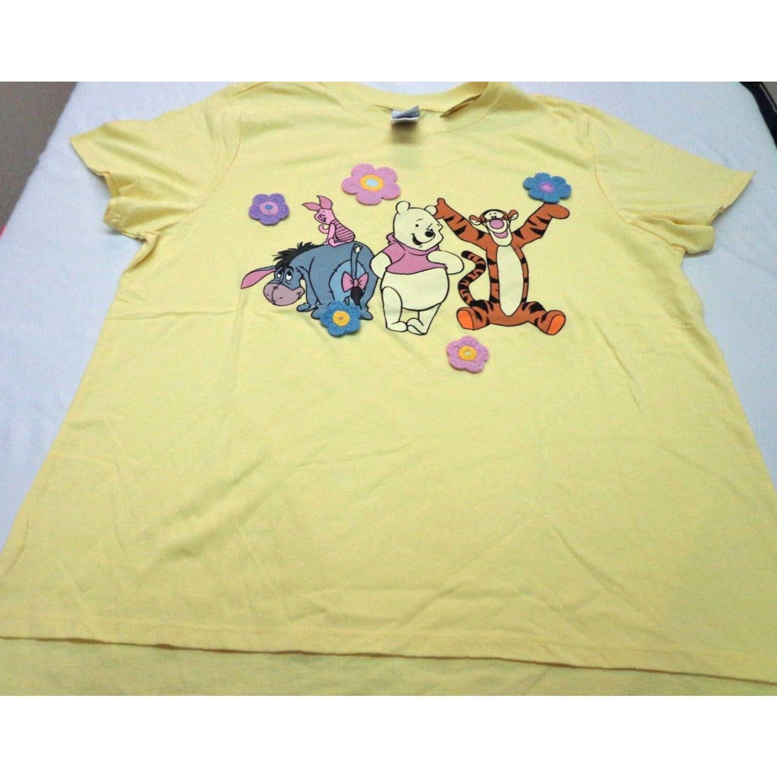 Disney Disney Women's T-Shirt Crochet Winnie The Pooh & Friends Yellow XL Size XL / US 12-14 / IT 48-50 - 2 Thumbnail