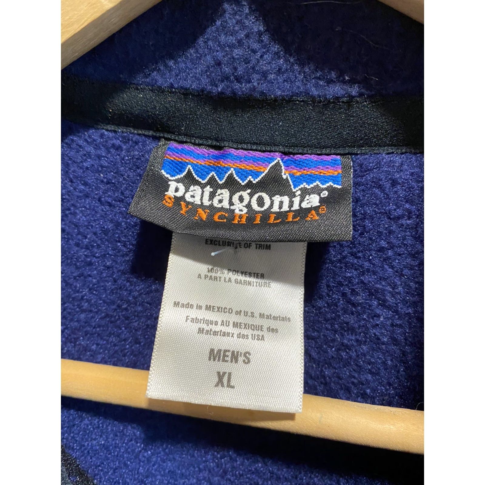 Patagonia PATAGONIA Synchilla Vest Ski Full Zip Navy Blue Mens XL Embroidered Fleece Winter Size US XL / EU 56 / 4 - 6 Thumbnail